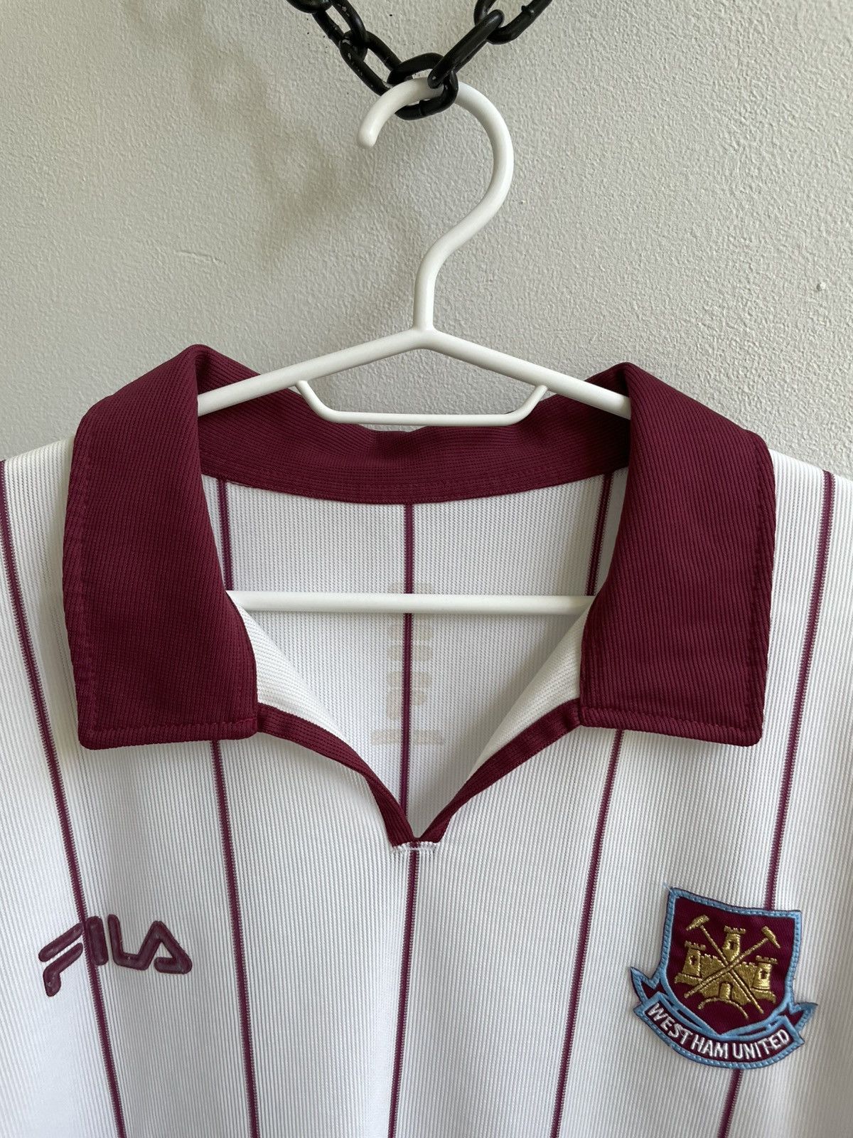 Fila West Ham United 2002 2003 Away Football Shirt Soccer Jersey Size US XXL / EU 58 / 5 - 10 Thumbnail
