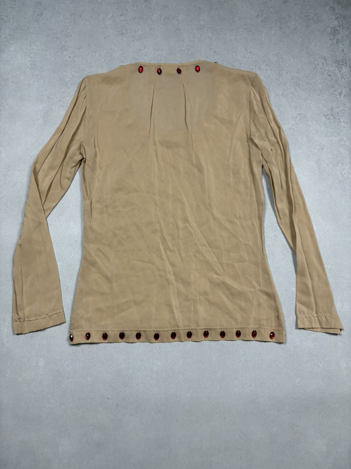 Dolce & Gabbana Dolce & Gabbana D&G 2000s Crystal Stud Y2K Long Sleeve Top Size S / US 4 / IT 40 - 16 Thumbnail