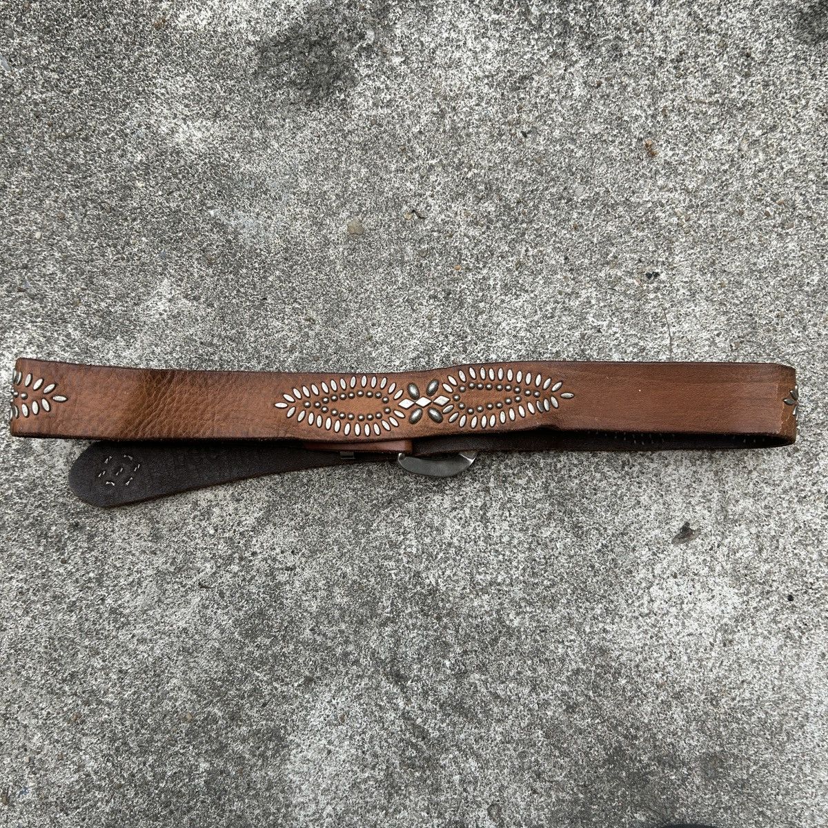 Vintage Vintage studded leather belt (Kapital Style) Size ONE SIZE - 4 Thumbnail