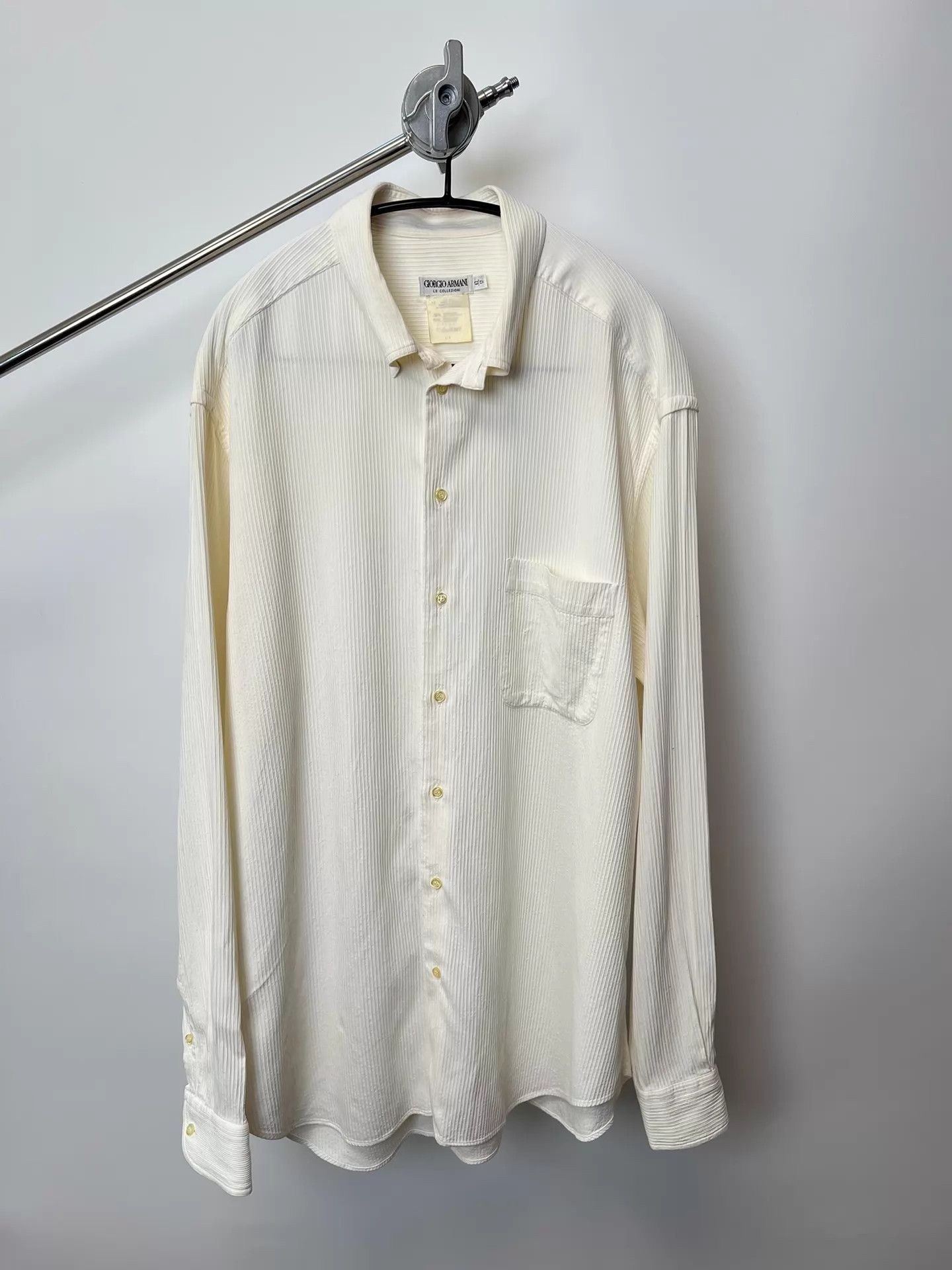 Giorgio Armani Giorgio Armani 00s Oversized Pleated Shirt Size US XXL / EU 58 / 5 - 1 Thumbnail