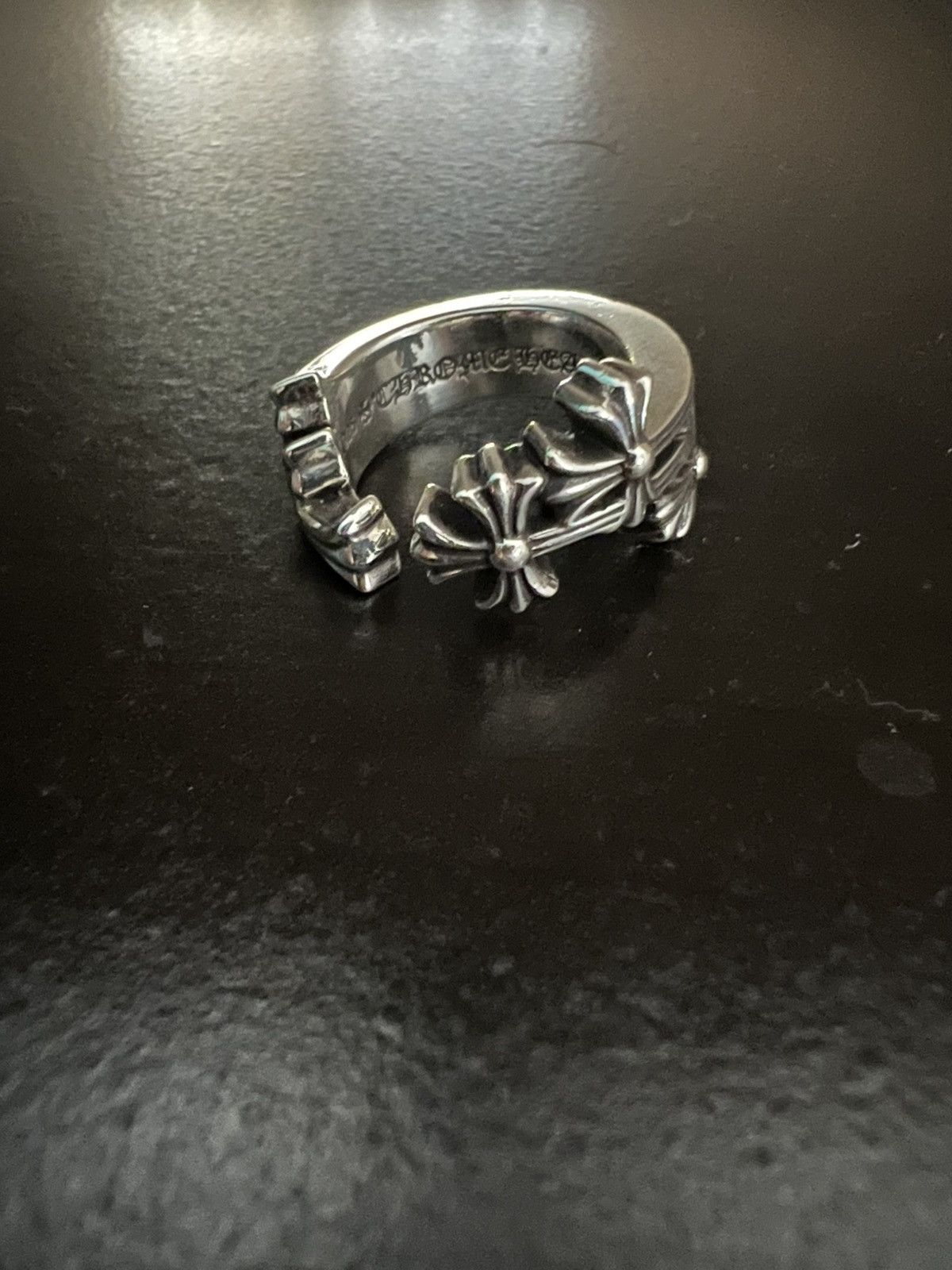 Chrome Hearts Cross Curve Ring Size 9.5 US Size ONE SIZE - 1 Thumbnail