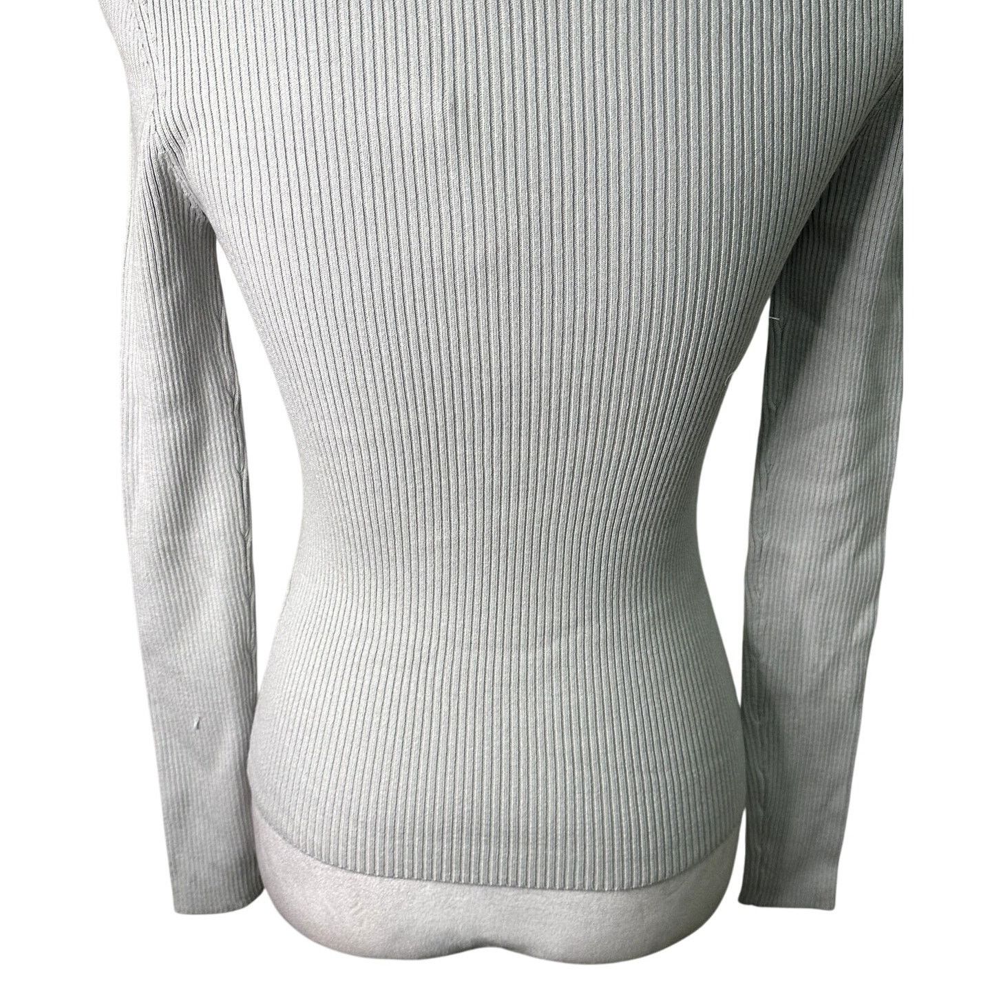 Other Open Edit Women's Luxe Sculpt Square Neck Light Gray Top XXS Size XXS / US 00 / IT 34 - 7 Thumbnail