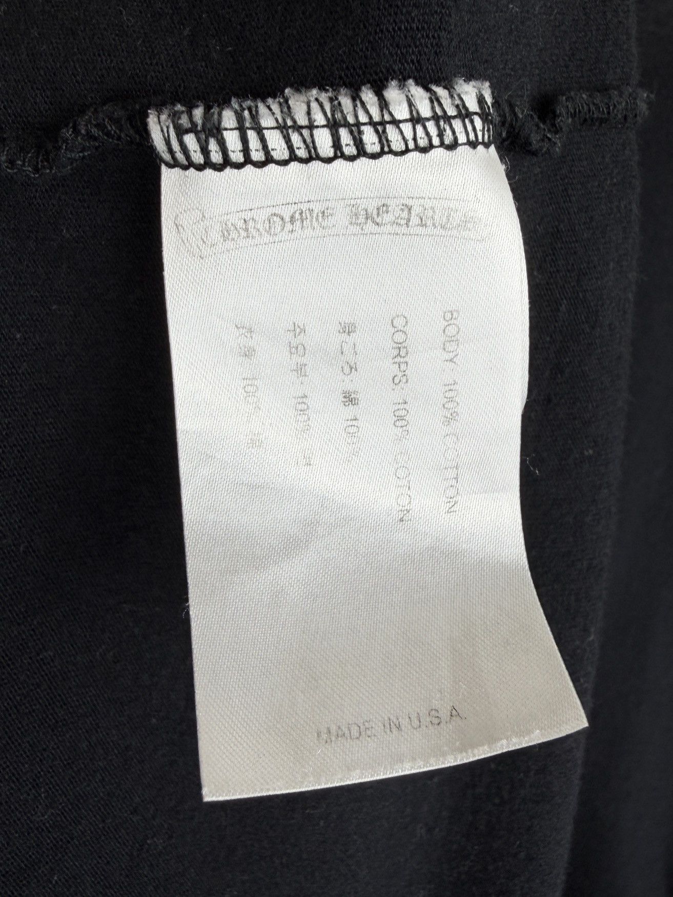 Chrome Hearts Chrome Hearts Eye Chart Scroll Logo Pocket Tshirt Black Size US L / EU 52-54 / 3 - 9 Thumbnail