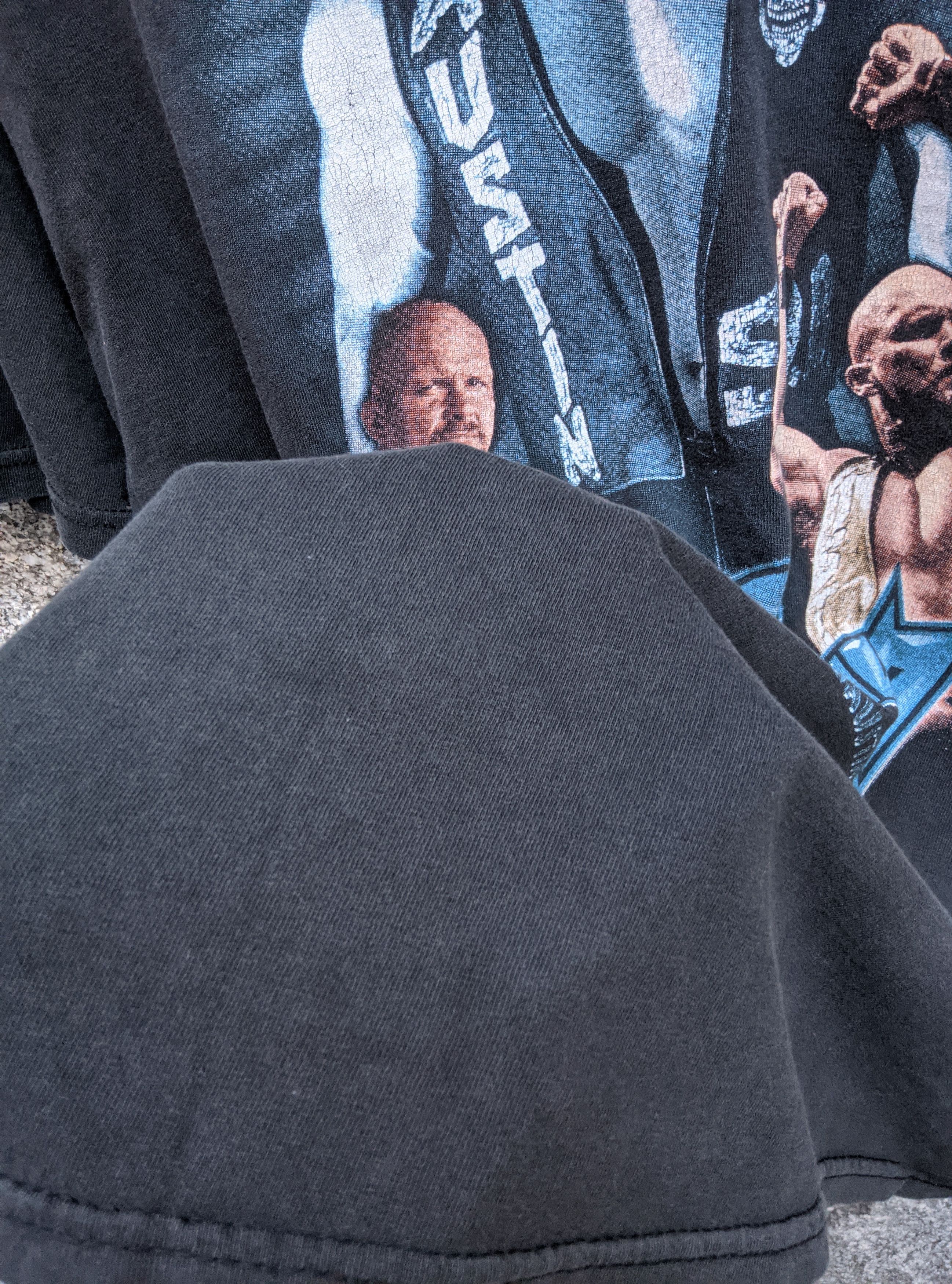 WWF Vintage 90s stone cold wwf wwe rap tee Size US XL / EU 56 / 4 - 7 Thumbnail