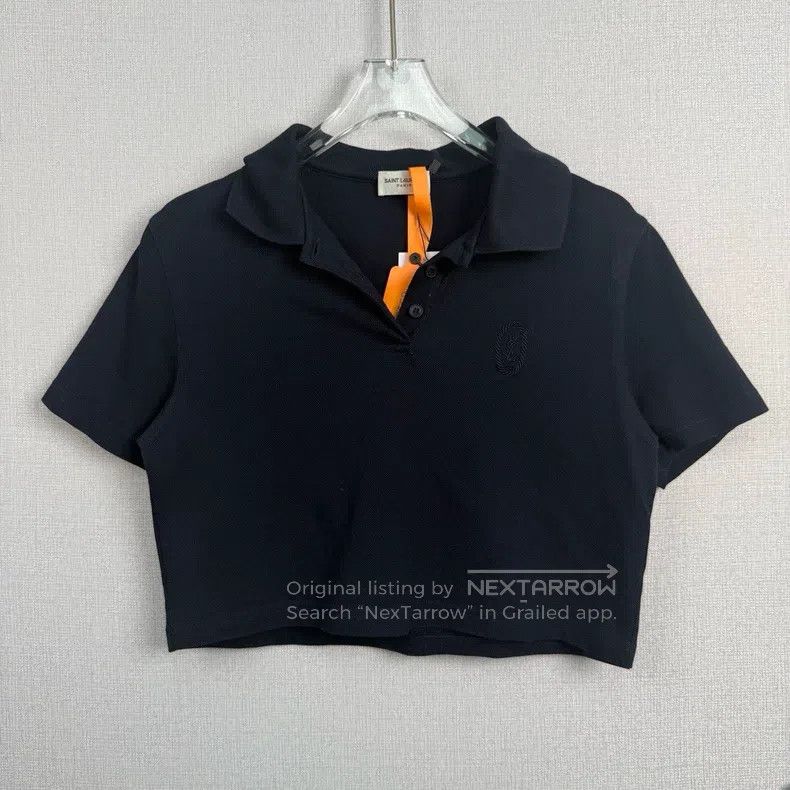 Saint Laurent Paris Saint Laurent Paris Black Short Sleeve Shirt Size S / US 4 / IT 40 - 1 Thumbnail