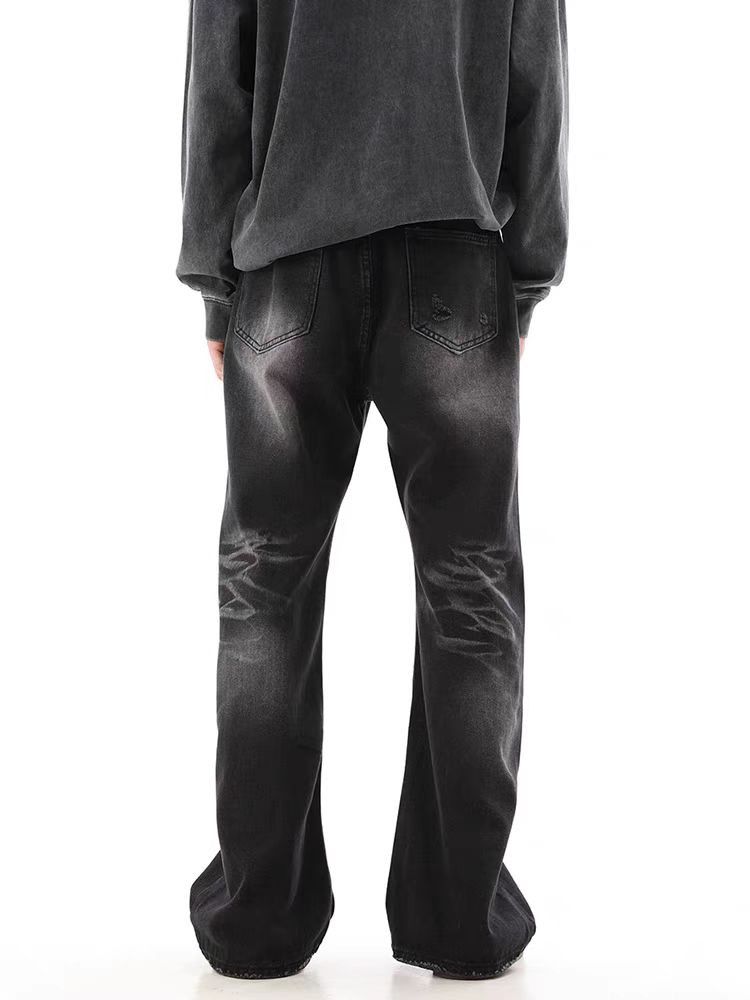 Jean Rinse-Washed Black Relaxed Fit Jeans Size US 32 / EU 48 - 2 Thumbnail