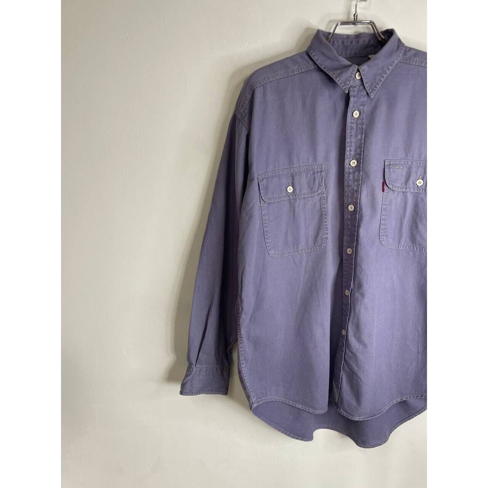 Levi's × Vintage Vintage Levi’s Shirt Button-Up Faded Purple USA Made Size L Size US L / EU 52-54 / 3 - 2 Thumbnail