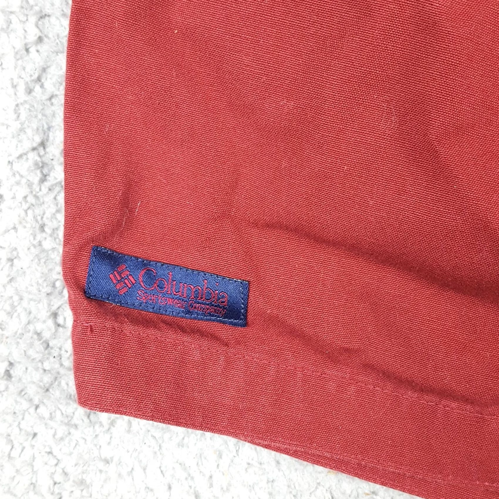 Vintage Columbia Outdoor Hiking Red Canvas Chino Shorts Mens Size 30 Casual Summer 90s 00s Vintage Size US 30 / EU 46 - 3 Thumbnail