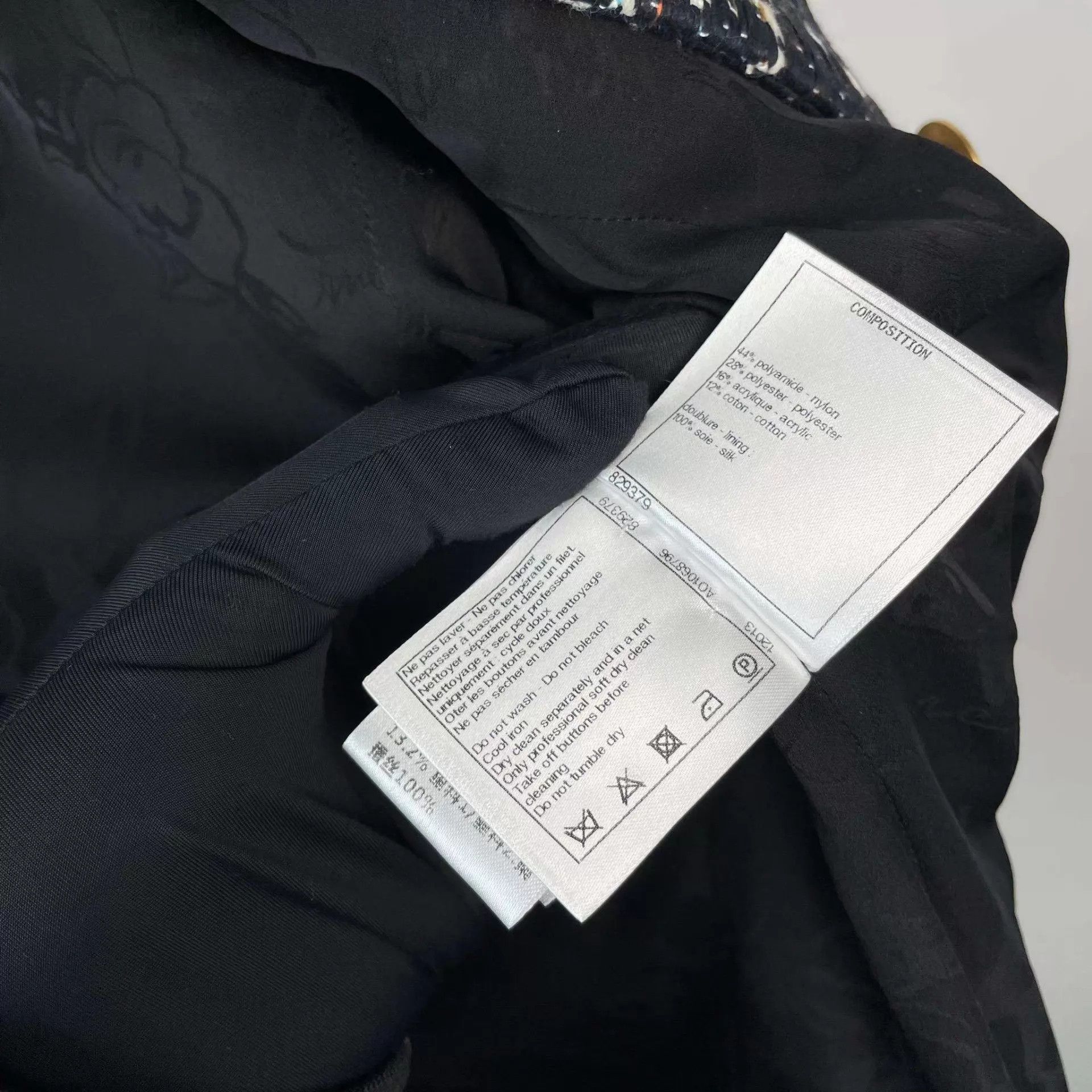 Chanel Chanel 95 New tweed jacket 34 black/white Size XS / US 0-2 / IT 36-38 - 5 Thumbnail