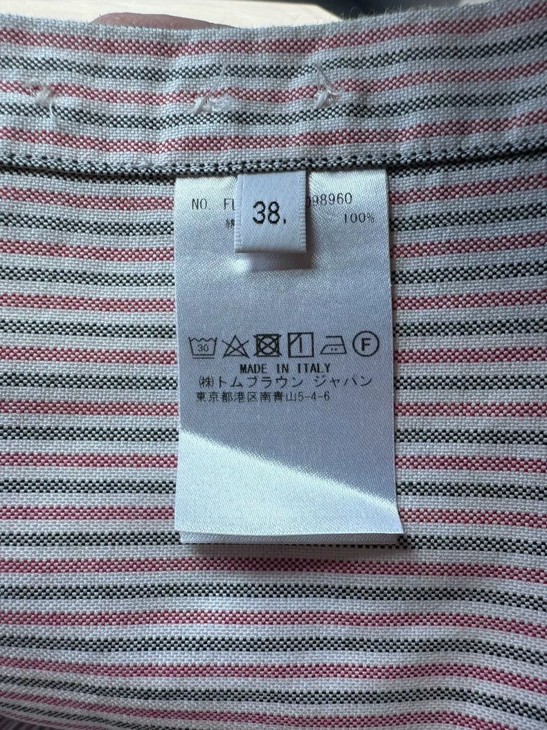 Thom Browne Thom Browne Pink light striped double-sleeved shirt 2503-N Size XS / US 0-2 / IT 36-38 - 5 Thumbnail