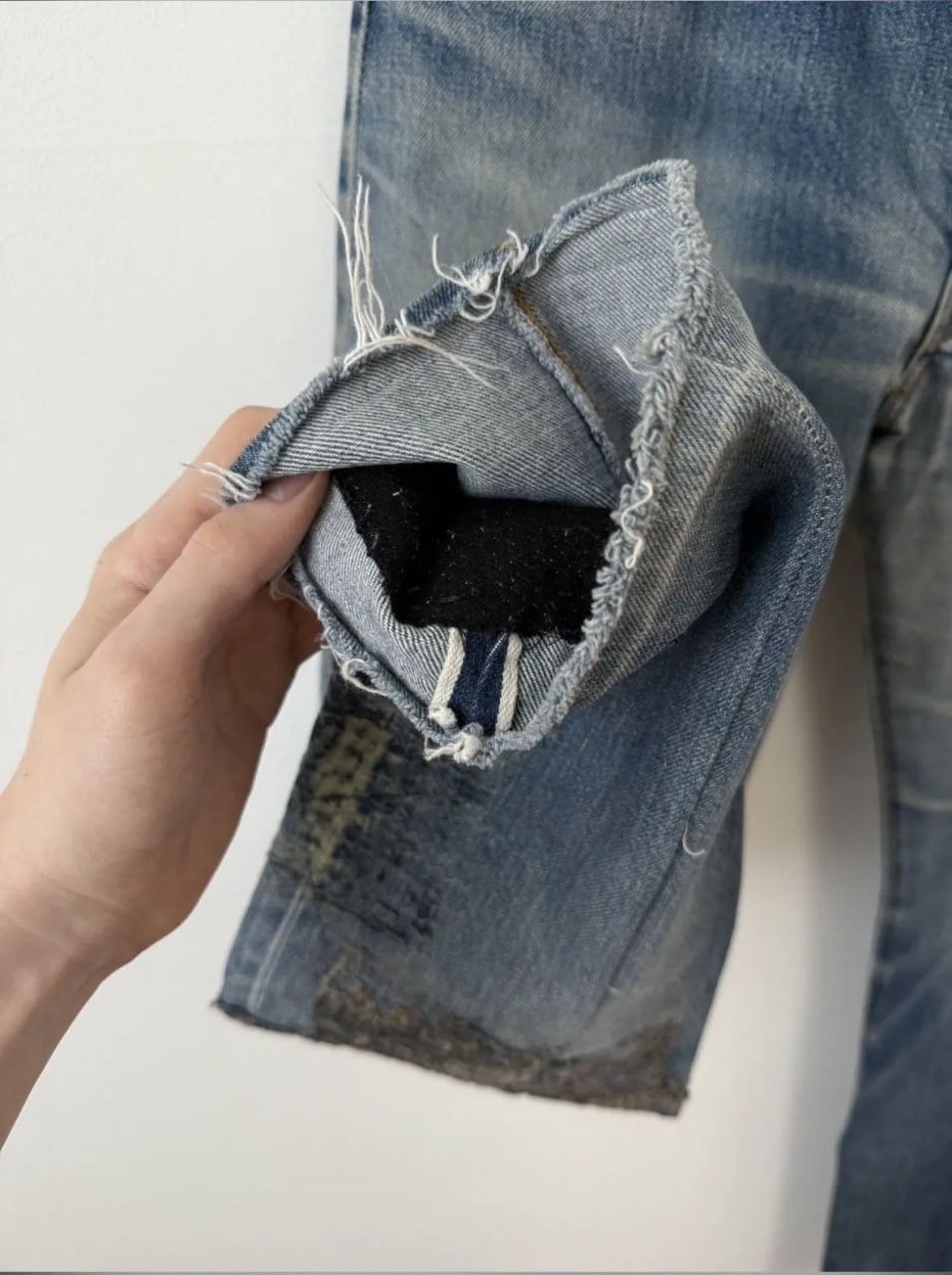 Proleta Re Art × Vuja De vuja de x proletareart glitch boro denim Size US 33 - 13 Thumbnail