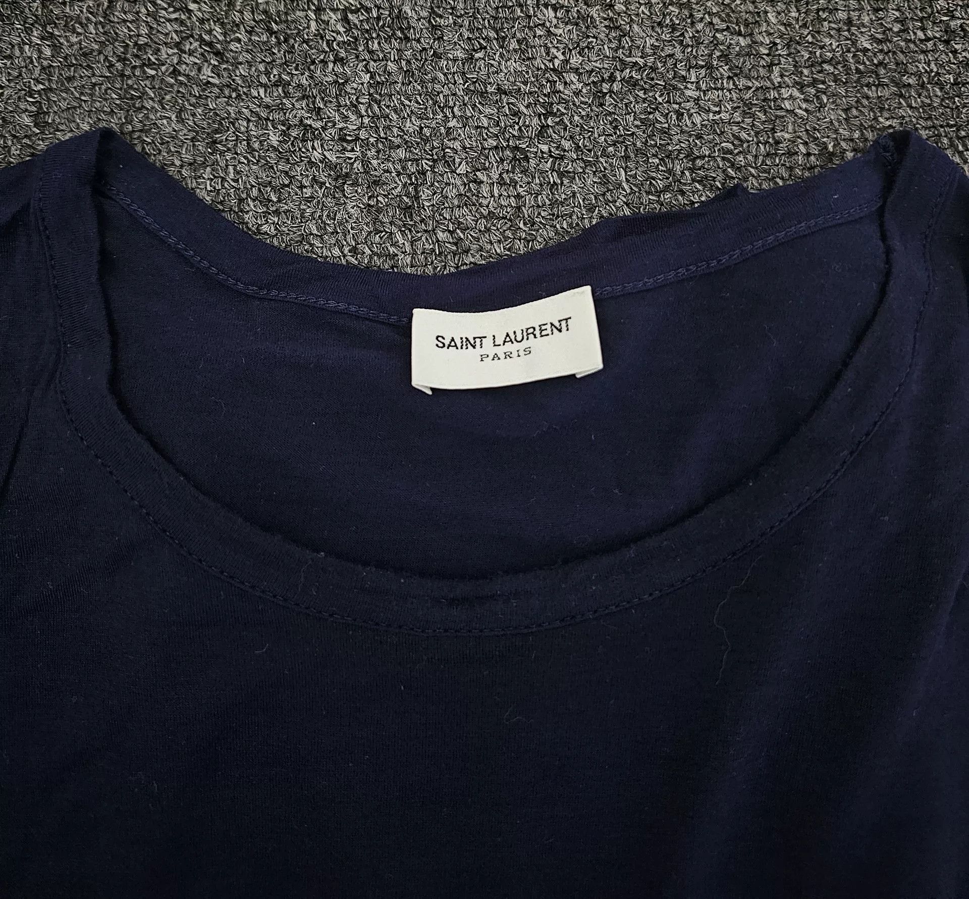 Yves Saint Laurent Saint Laurent Deep Blue Short Sleeve T-Shirt Size US XXL / EU 58 / 5 - 1 Preview