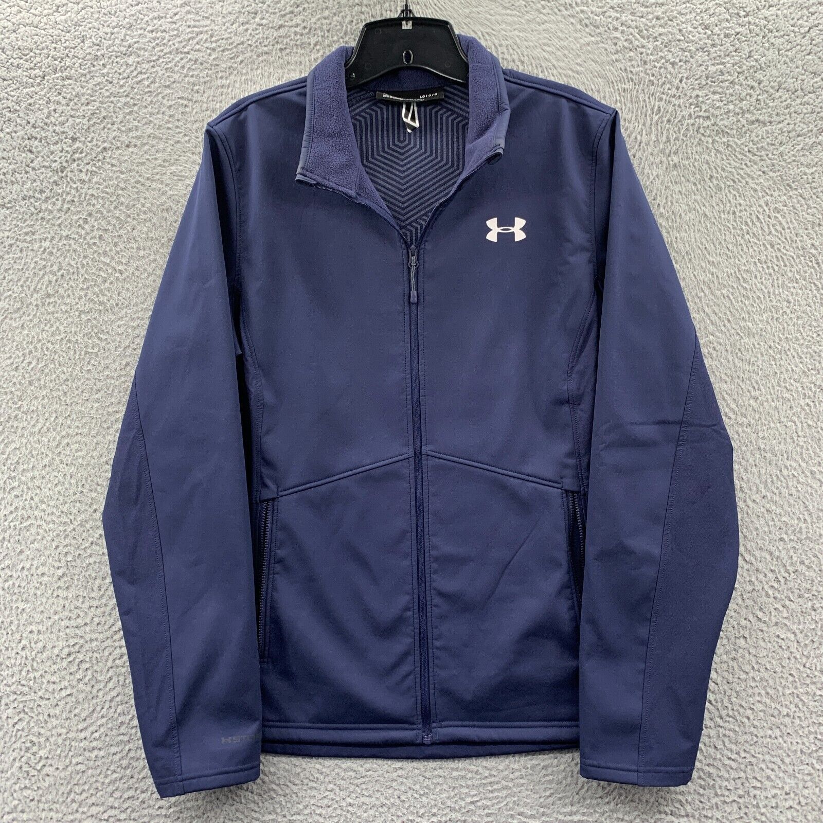 NWT NOTRE DAME COLLECTION UNDER ARMOUR COLDGEAR INFRARED FULL ZIP JACKET  LARGE