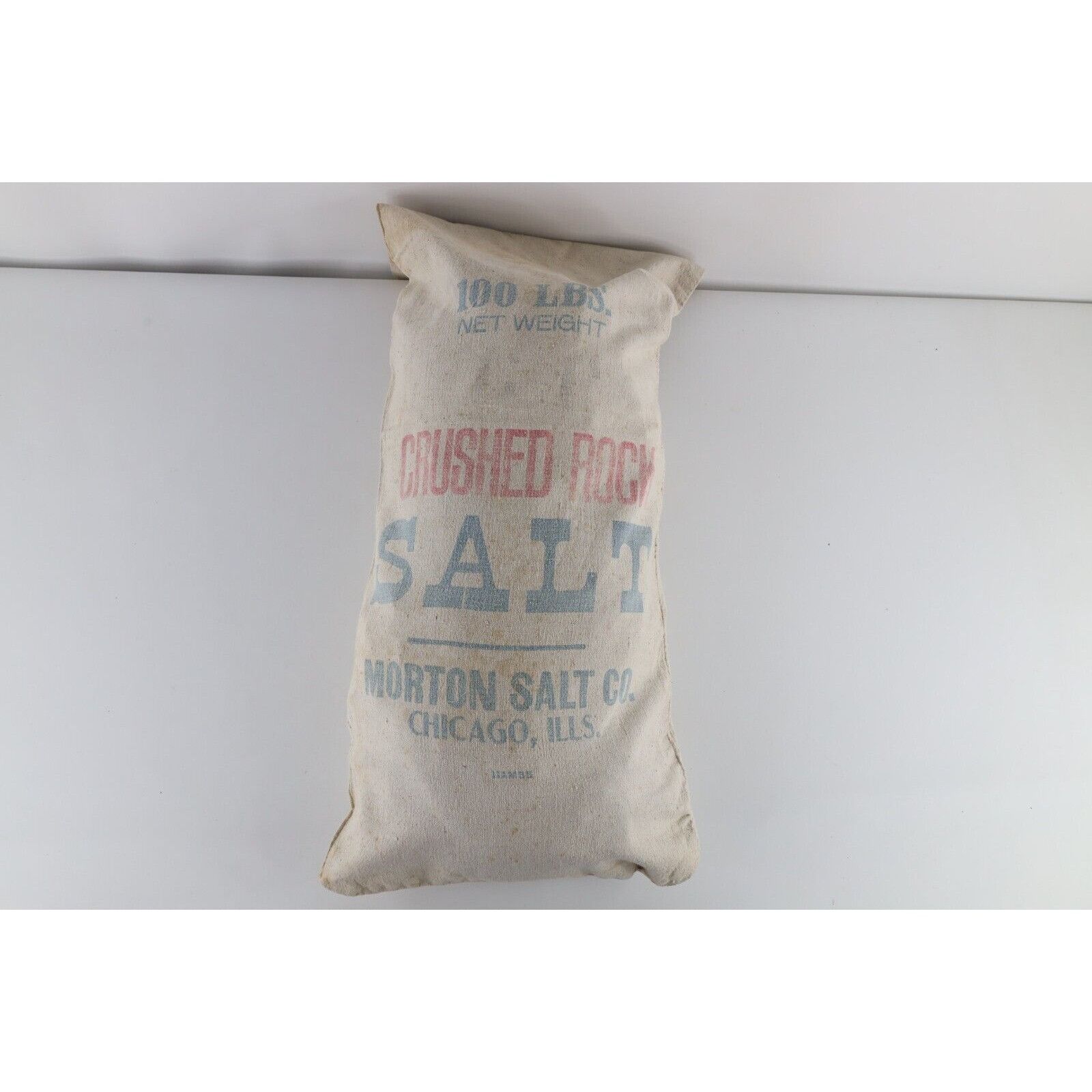 Vintage Vintage 20s 30s Morton Salt Co Crushed Rock Salt Bag Size ONE SIZE - 1 Thumbnail