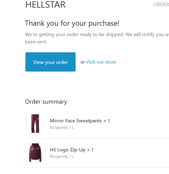 HELLSTAR Hellstar Mirror Face Zip Up Hooded Sweatshirt (Large) Size US L / EU 52-54 / 3 - 5 Thumbnail
