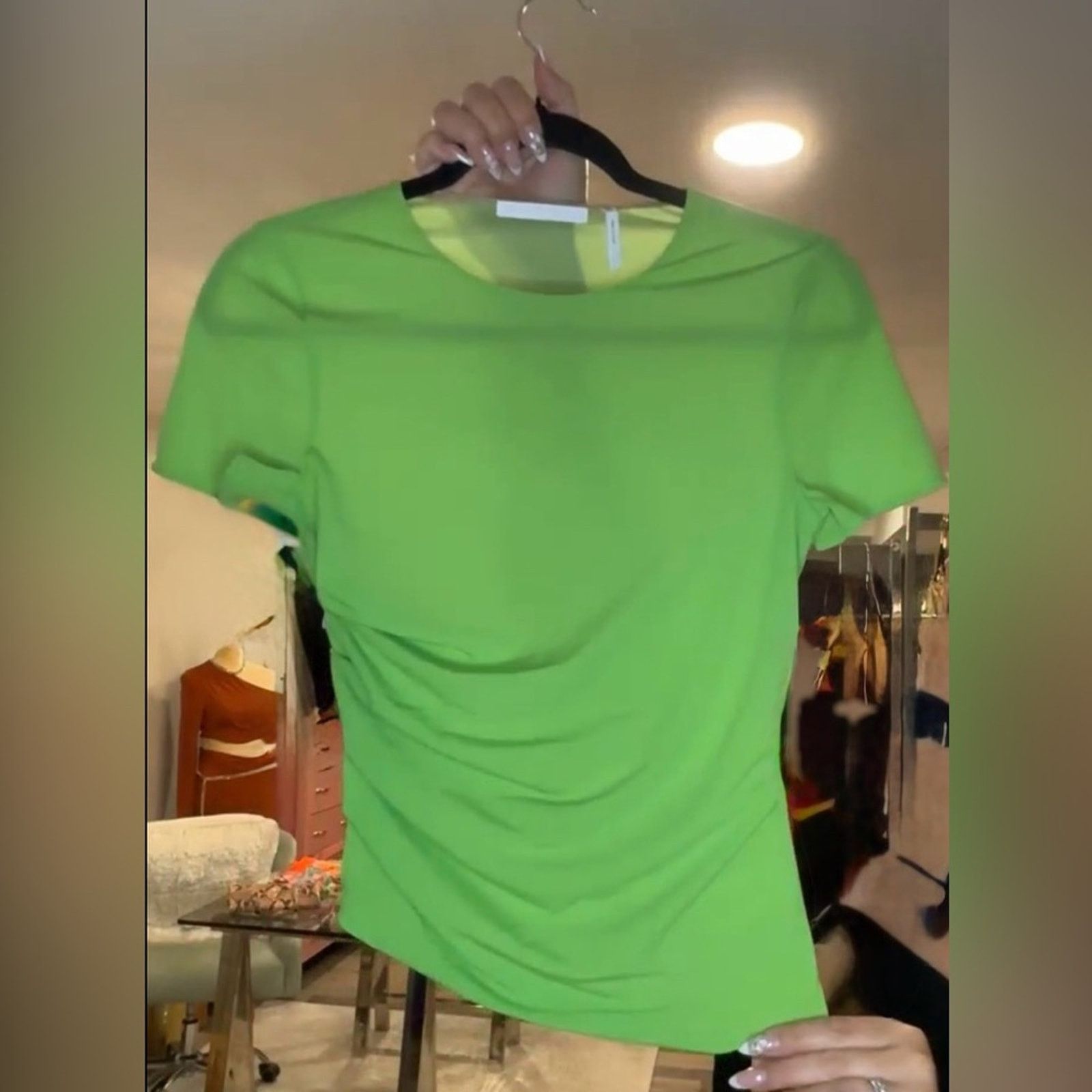 Helmut Lang NWT HELMUT LANG $245 Reversible Draped Mesh Top Size Small Size S / US 4 / IT 40 - 9 Thumbnail