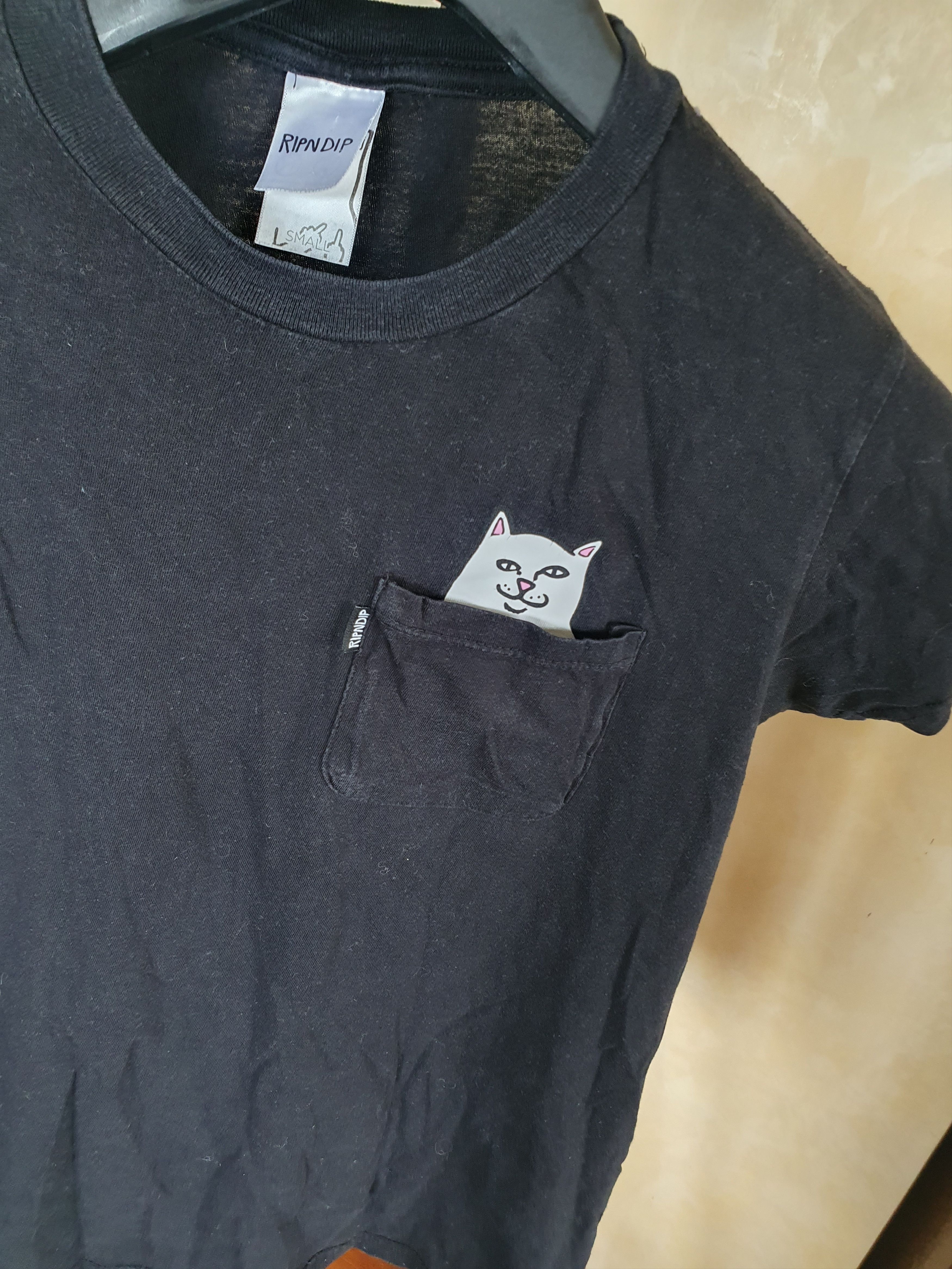 RIPNDIP Rip N Dip pocket tee Cat In Pocket t-shirt sz S Size US S / EU 44-46 / 1 - 8 Thumbnail