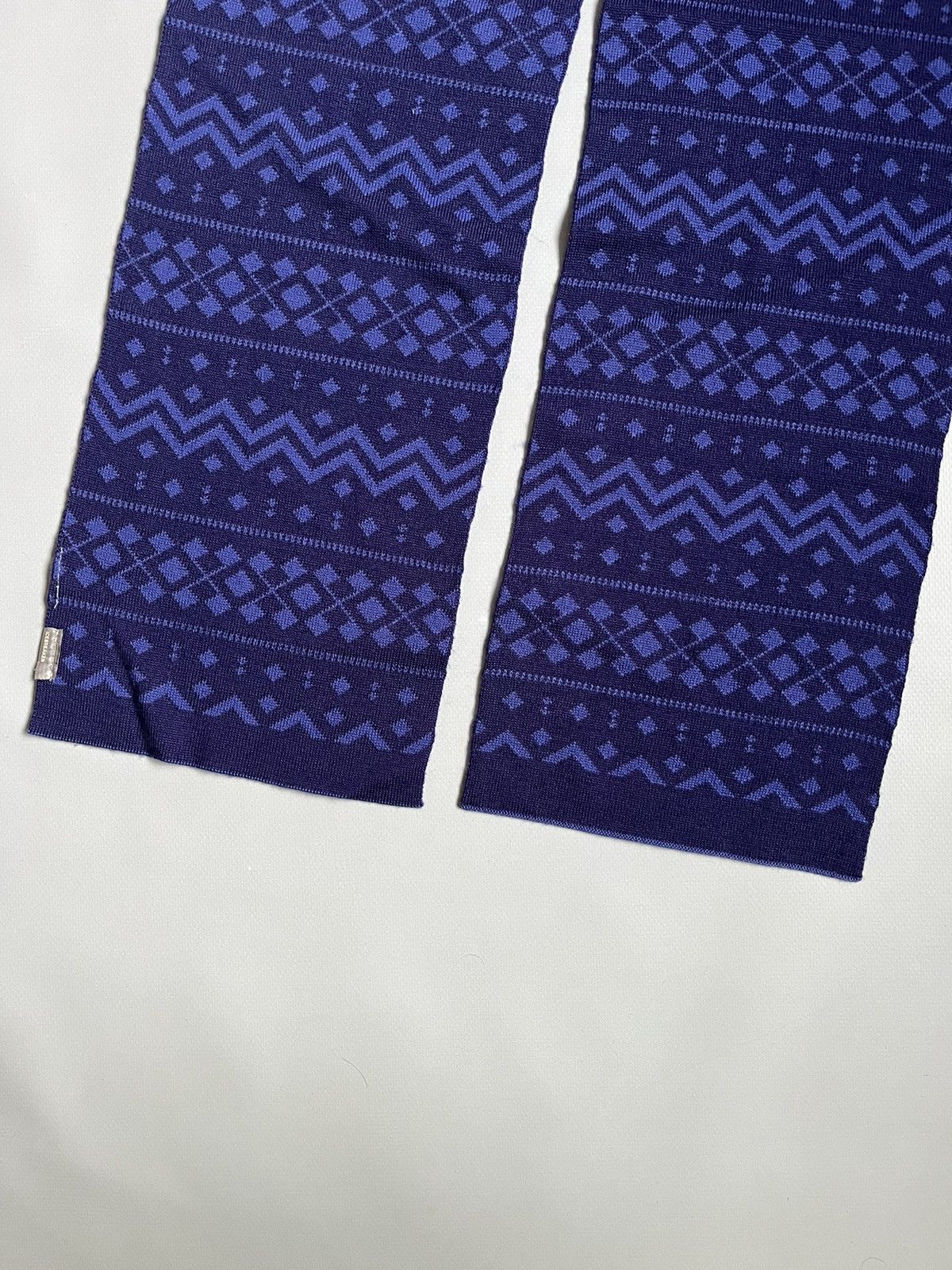 Icebreaker Icebreaker Merino Wool Unisex Purple Geometric Pattern Scarf Size ONE SIZE - 6 Thumbnail