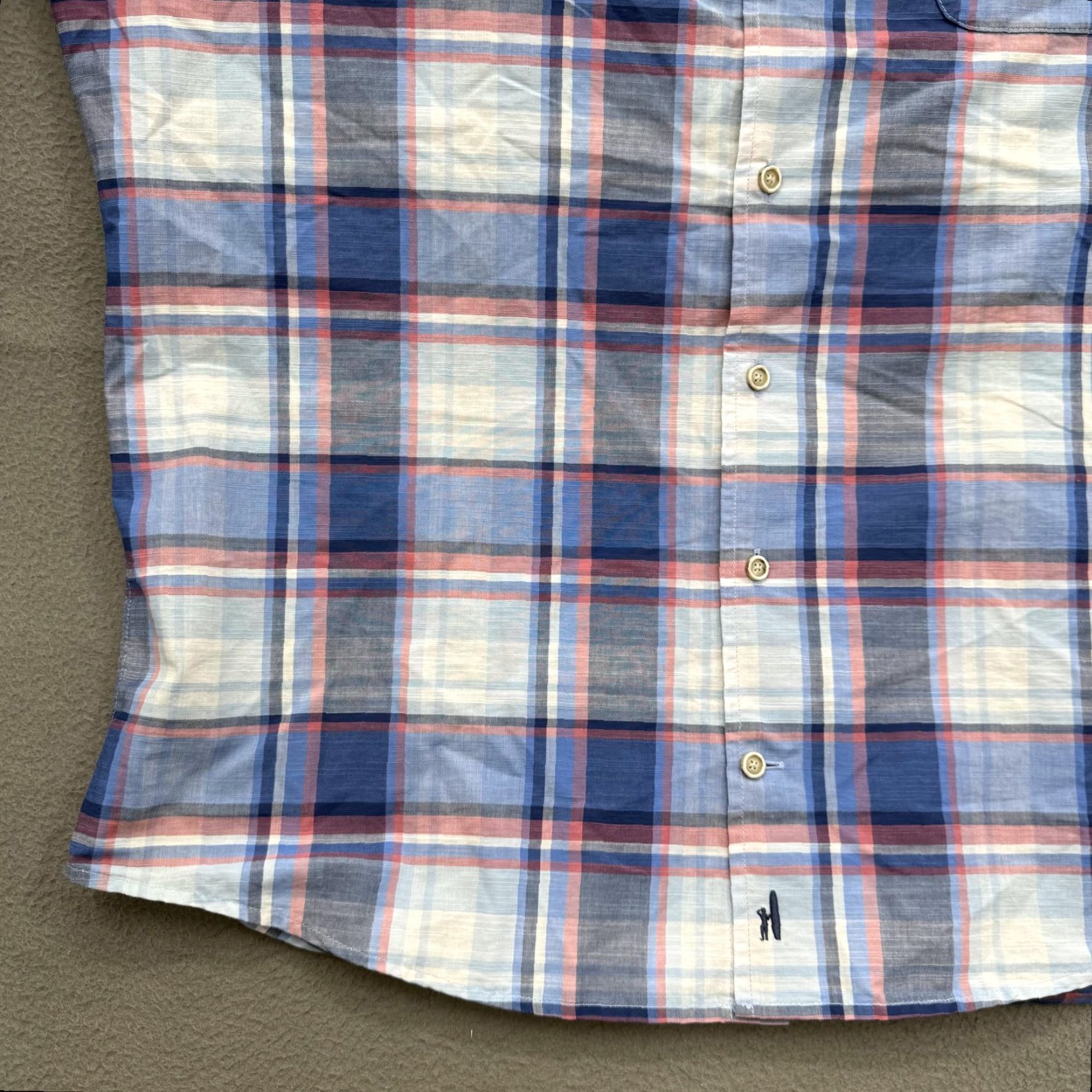 johnnie-O johnnie-O Shirt Mens Large Blue Plaid Long Sleeve Button-Up Casual Size US L / EU 52-54 / 3 - 6 Thumbnail