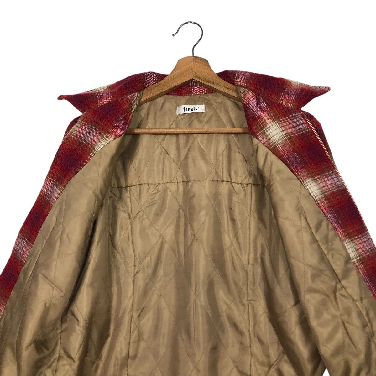 Japanese Brand 📌Vintage Zipper Flannel Jacket Worker Fiesta Tartan Design Size US M / EU 48-50 / 2 - 15 Thumbnail