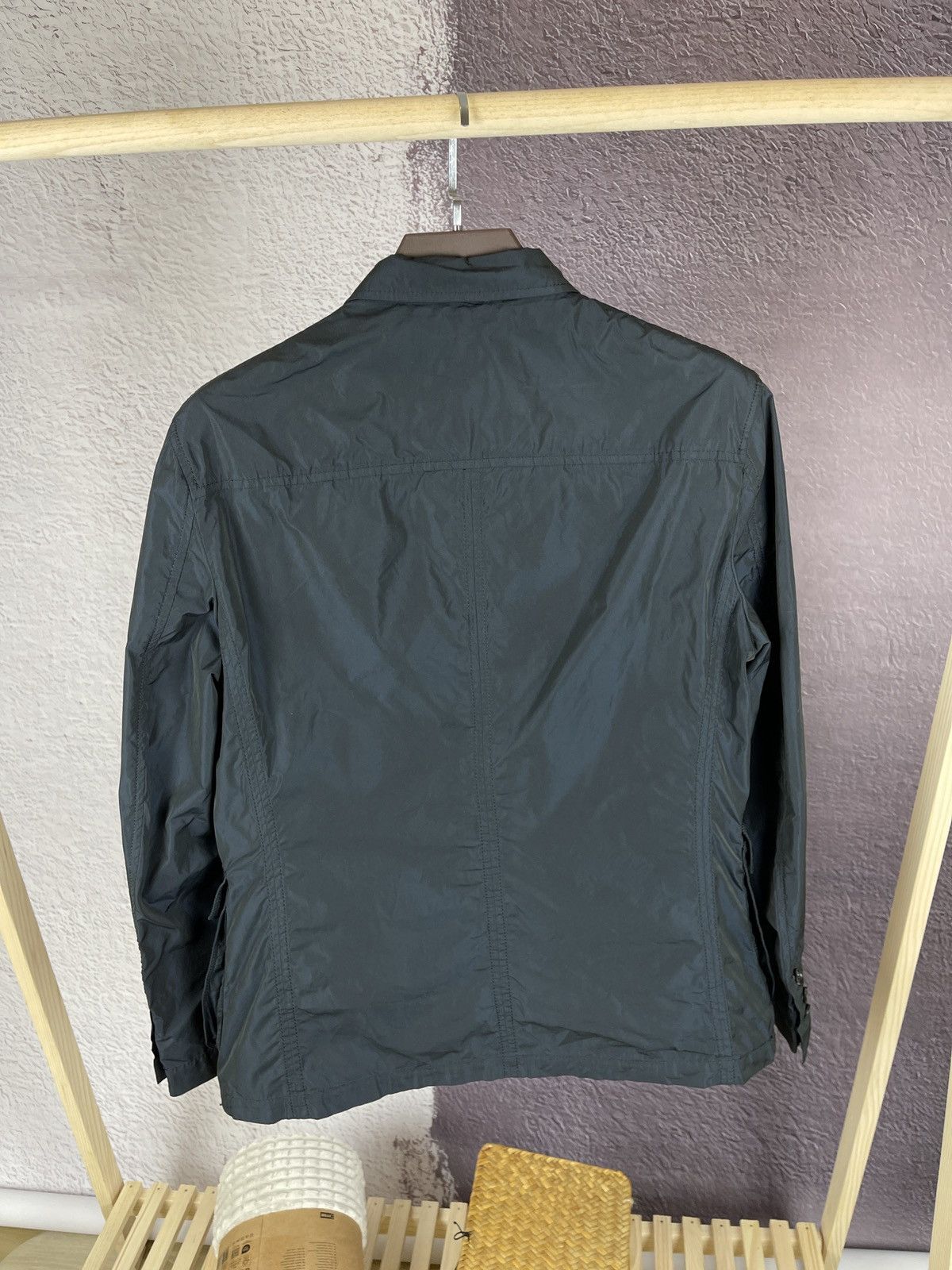 Paoloni Paoloni blue shimmer nylon coach jacket Size US L / EU 52-54 / 3 - 11 Thumbnail