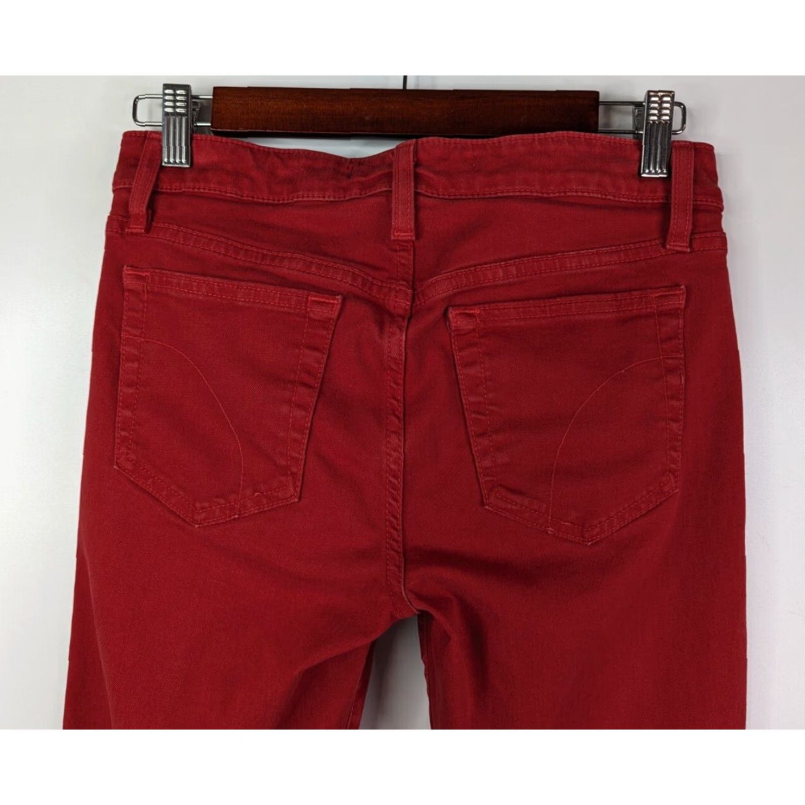 Vintage Joes Jeans Skinny Visionaire Rouge Red Denim Jeans Womens Size 28 Size 28" / US 6 / IT 42 - 5 Thumbnail