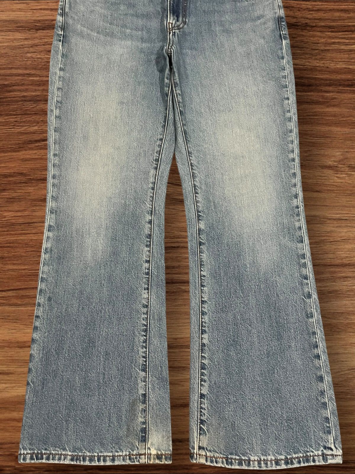 JW Anderson × Japanese Brand × Uniqlo Vintage Japan J.W Anderson x Uniqlo Blue Washed Flare Jeans Size US 33 - 9 Thumbnail