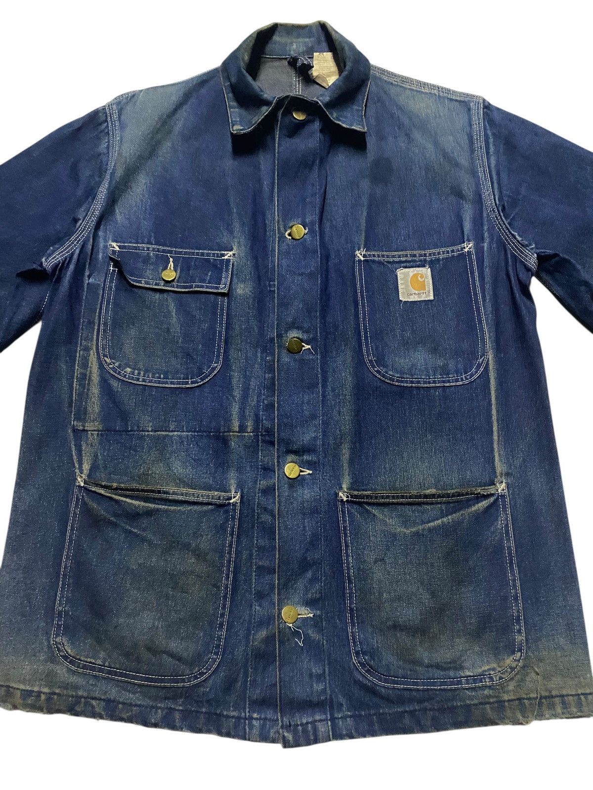 Carhartt 70s Carhartt Style Denim Chore Jacket Workwear Made USA 40 Size US S / EU 44-46 / 1 - 3 Thumbnail