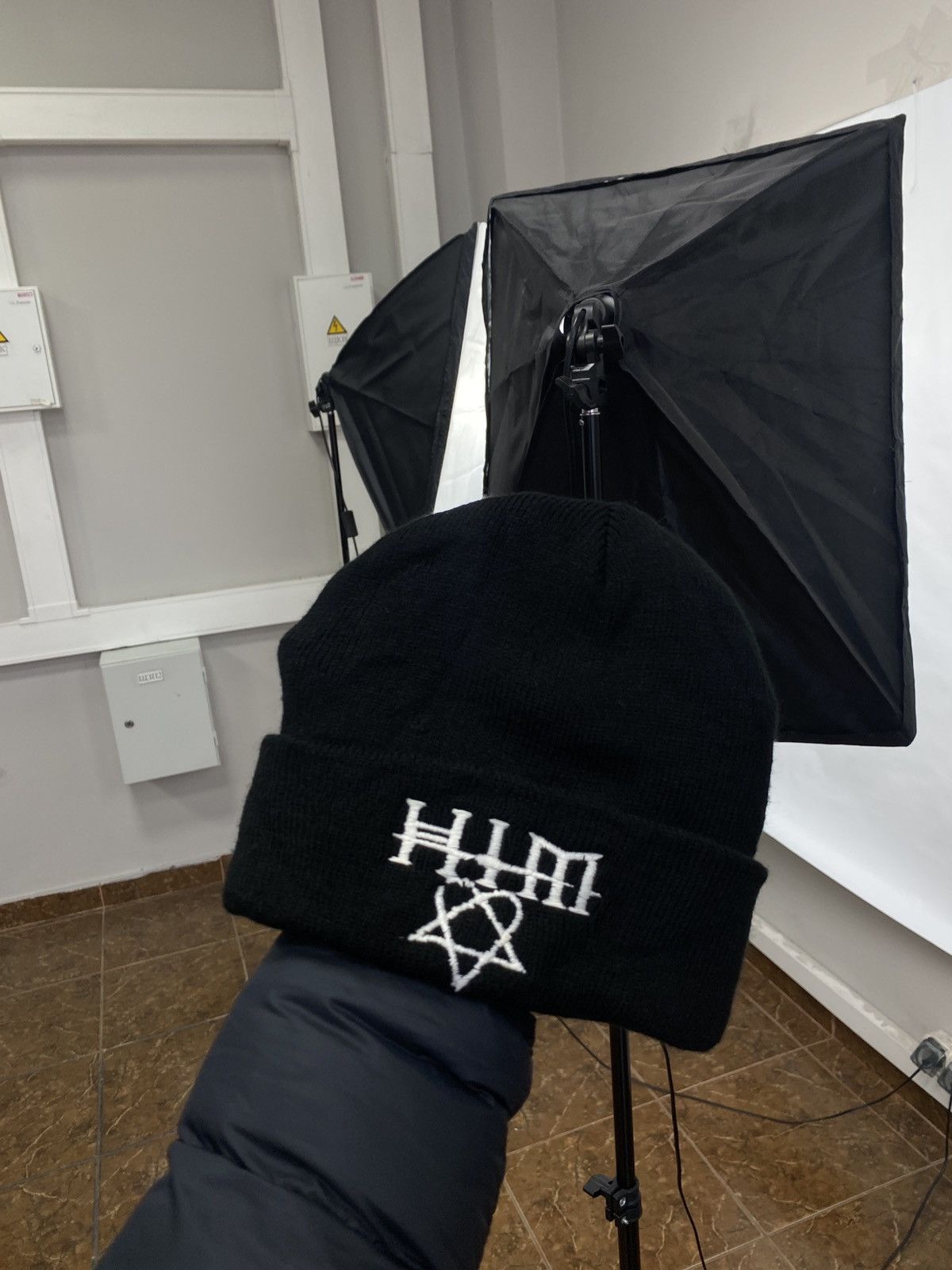 Vintage Y2K HIM Heartagram Hat Band Metal Rare Retro Hype