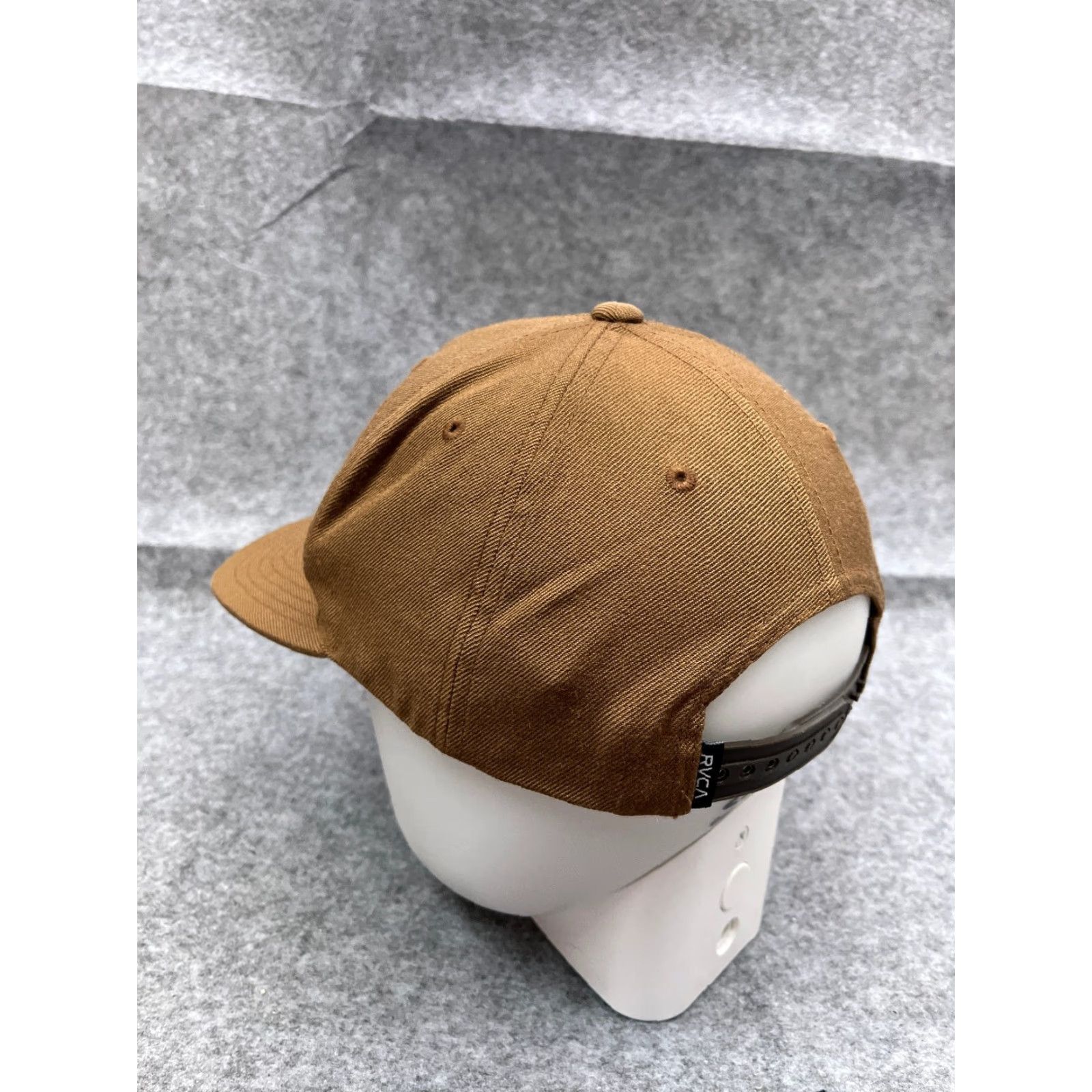 RVCA RVCA Hat Cap Snap Back Adult One Size Brown Embroidered Acrylic Wool Blend Twill Skate Beach Outdoor Men Size ONE SIZE - 5 Thumbnail