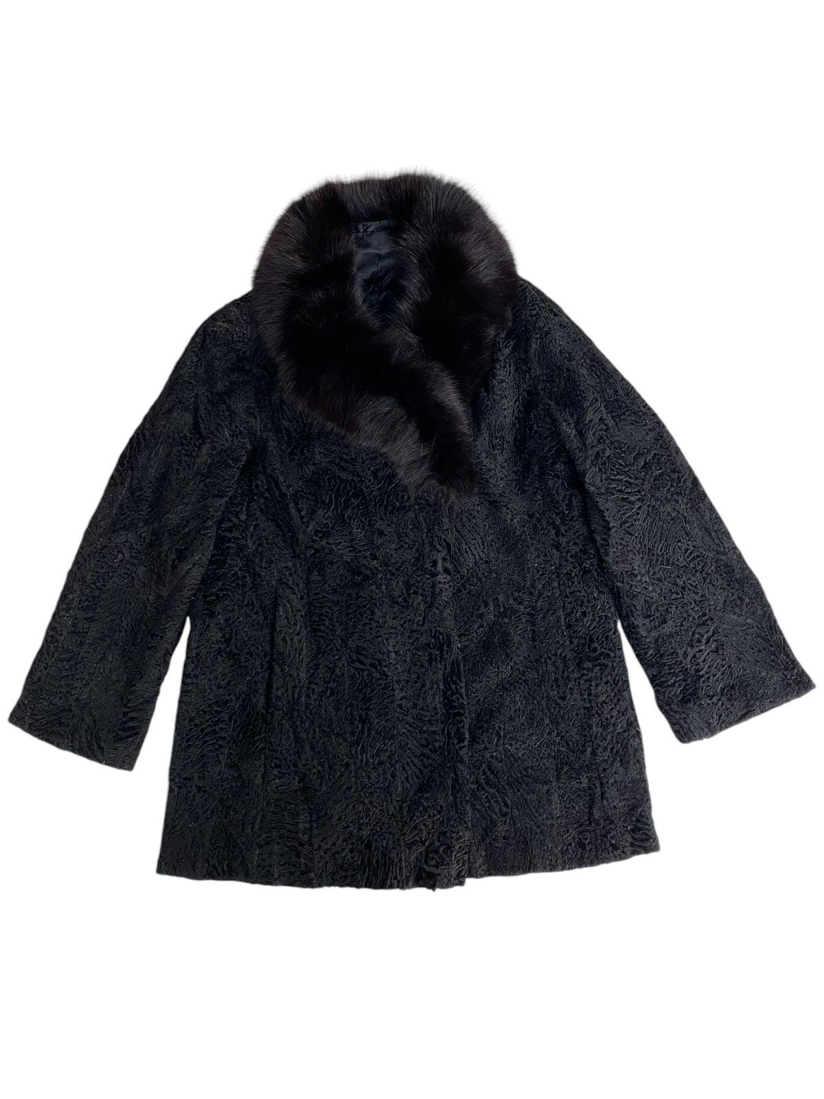 Vintage Vtg Fur Jacket Black Size M / US 6-8 / IT 42-44 - 1 Thumbnail
