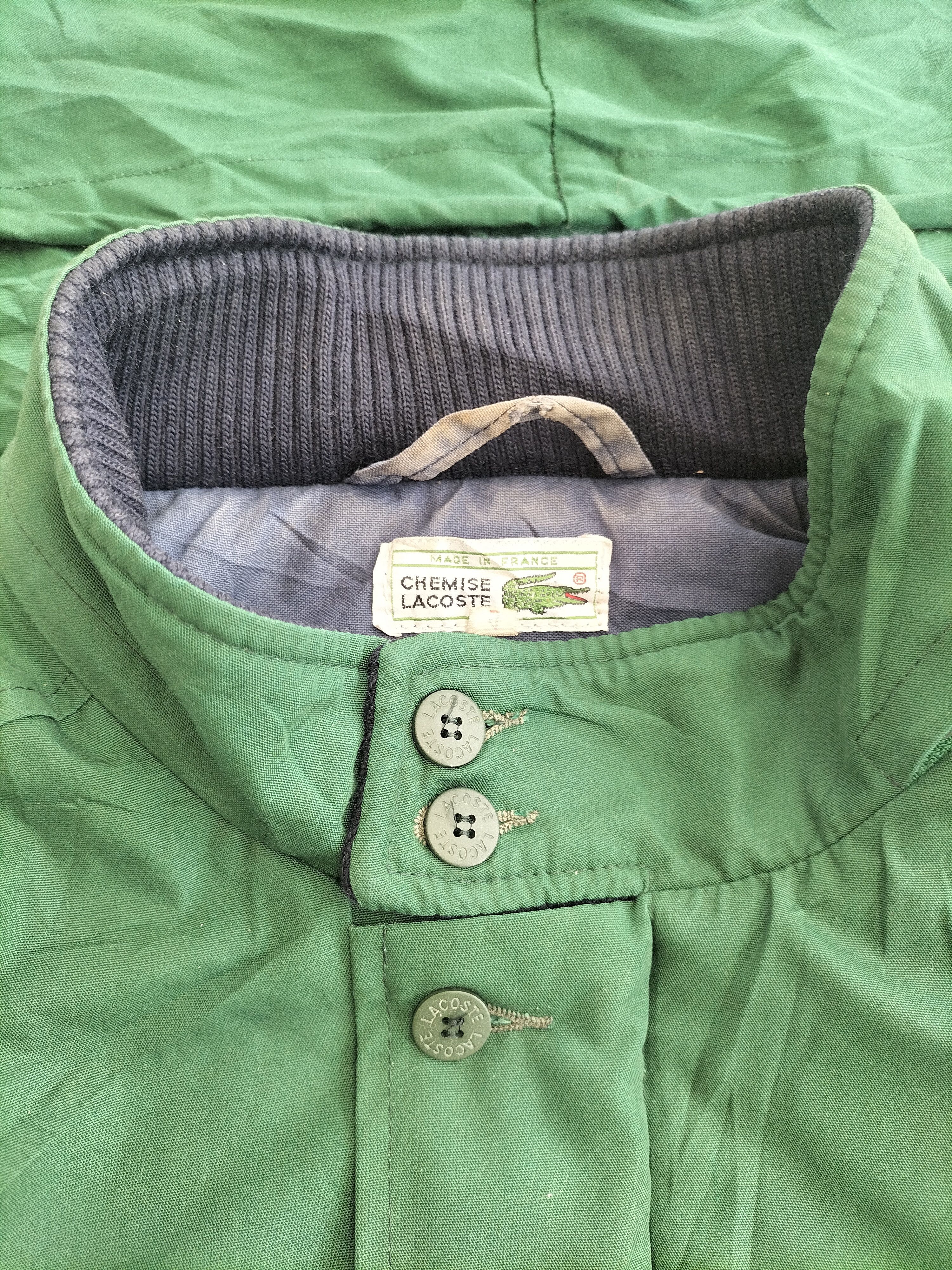 Lacoste Lacoste Foldable Hoodie Vintage Green Jacket France Size US XL / EU 56 / 4 - 4 Thumbnail