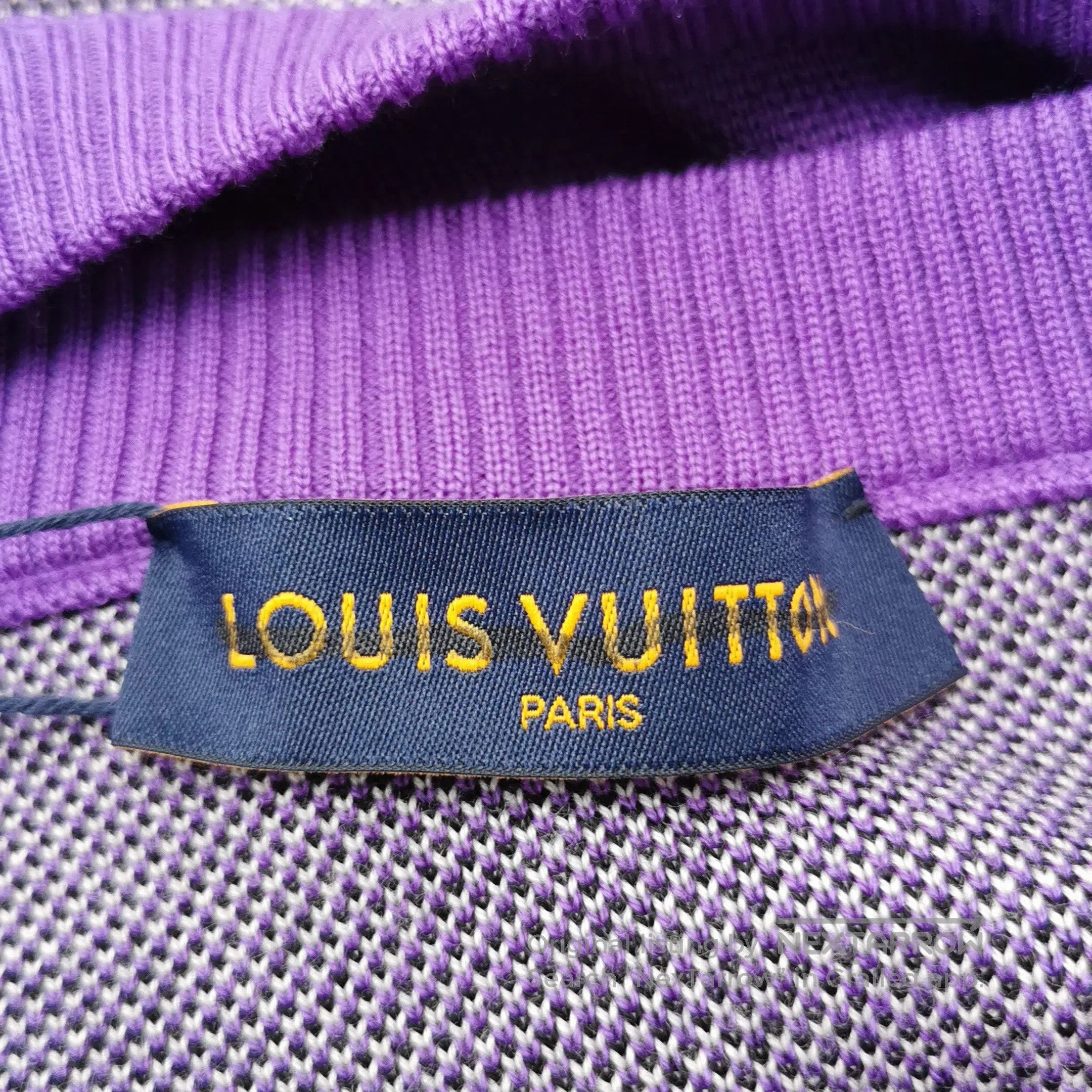 Louis Vuitton Louis Vuitton Purple Crewneck Wool Blend Sweater M. Size US M / EU 48-50 / 2 - 2 Thumbnail