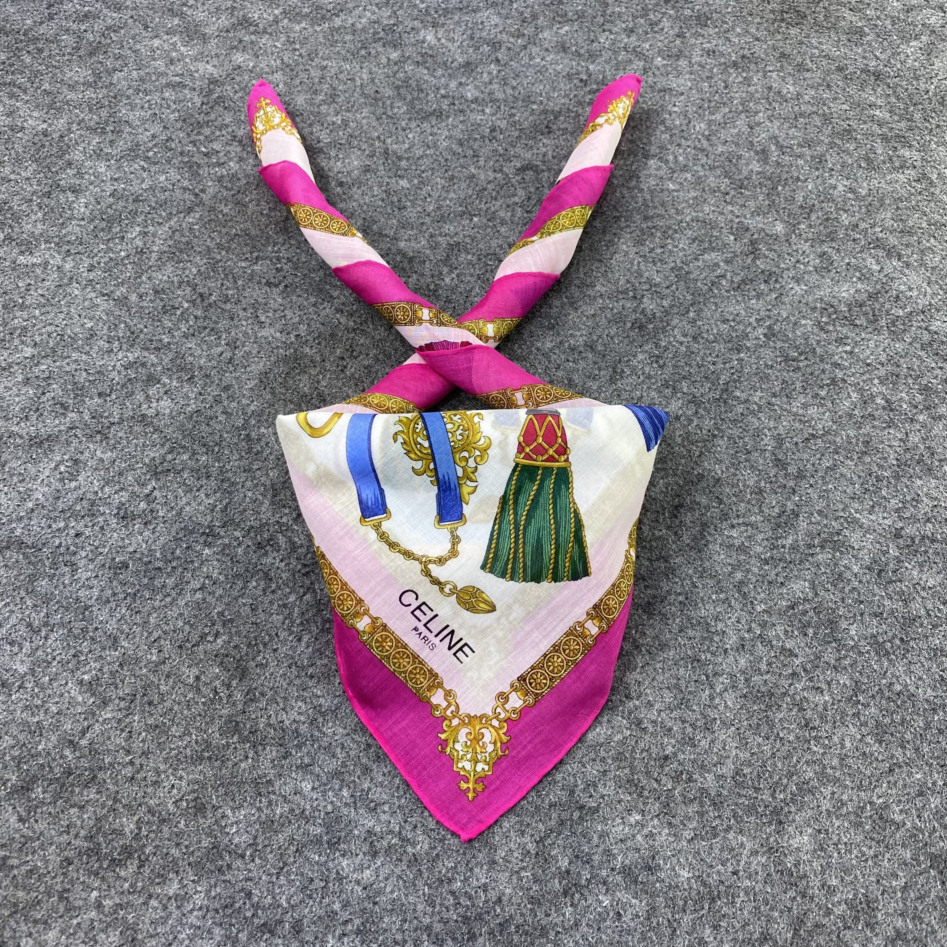 Celine Celine Handkerchief Neckerchief Bandana-B1827 Size ONE SIZE - 2 Thumbnail