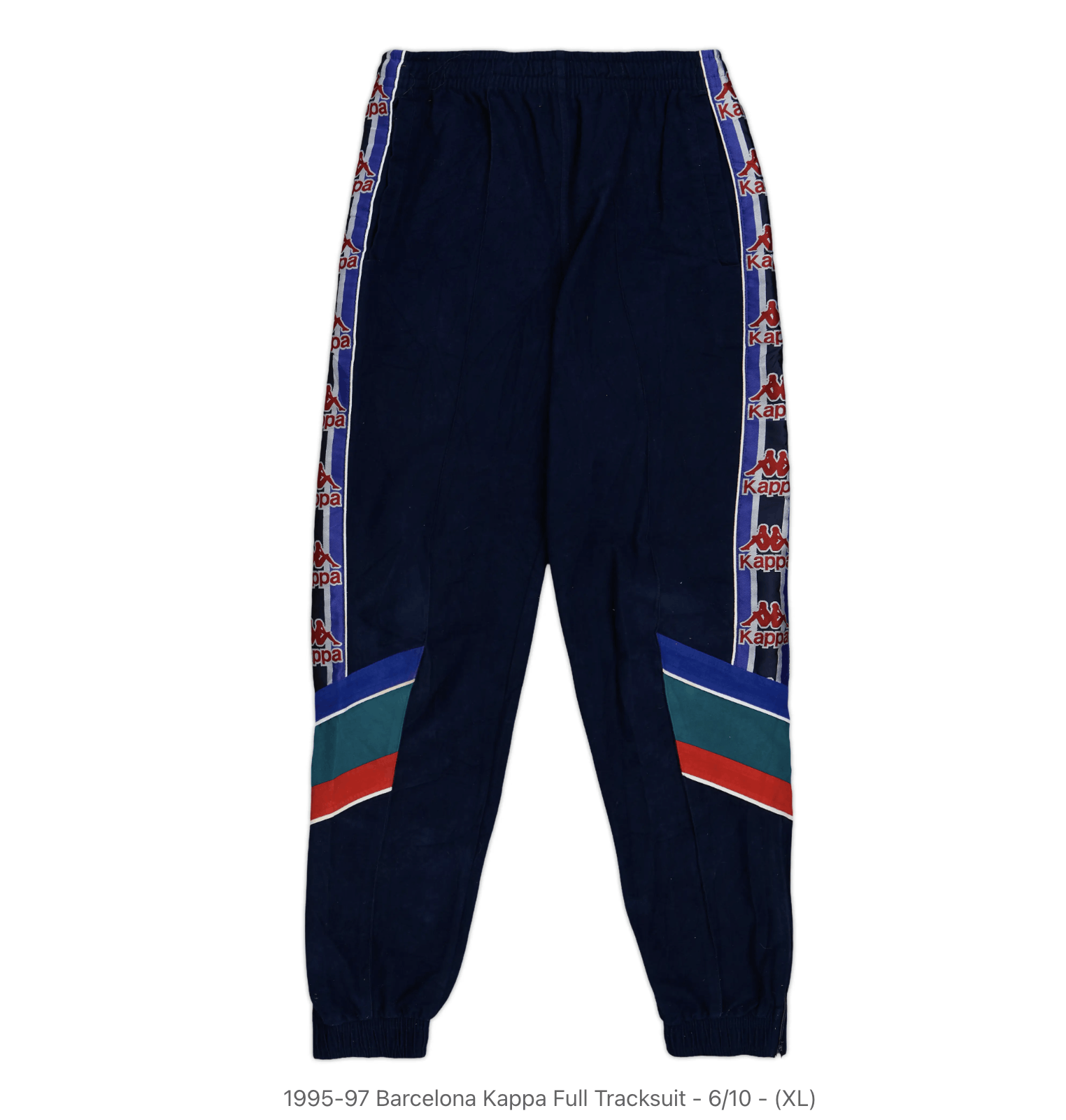 Kappa 1995-97 Barcelona Kappa Full Tracksuit Size US XL / EU 56 / 4 - 3 Thumbnail