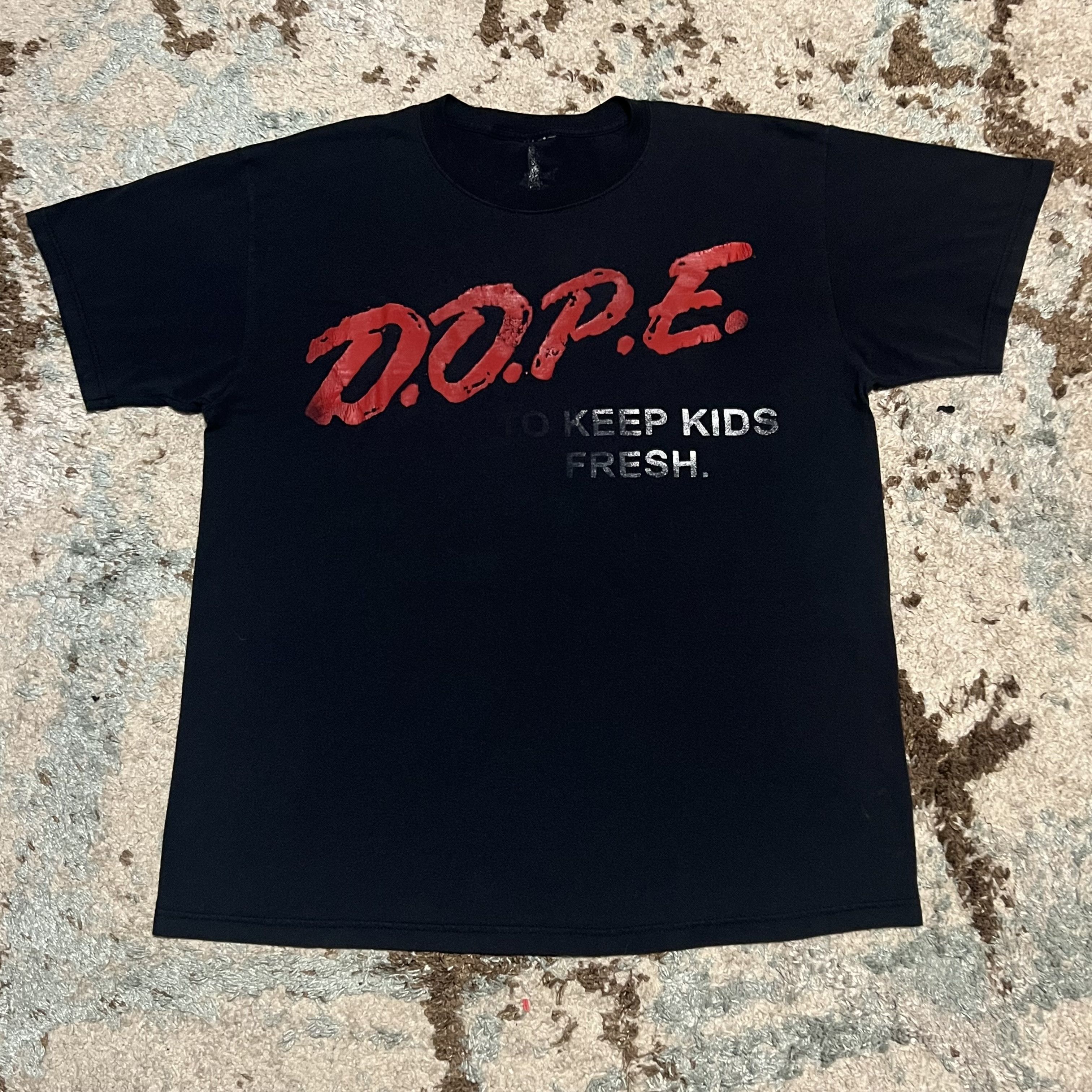 D.A.R.E Dope To Keep Kids Fresh Dare Parody Drug Tee Size Large Size US L / EU 52-54 / 3 - 1 Thumbnail