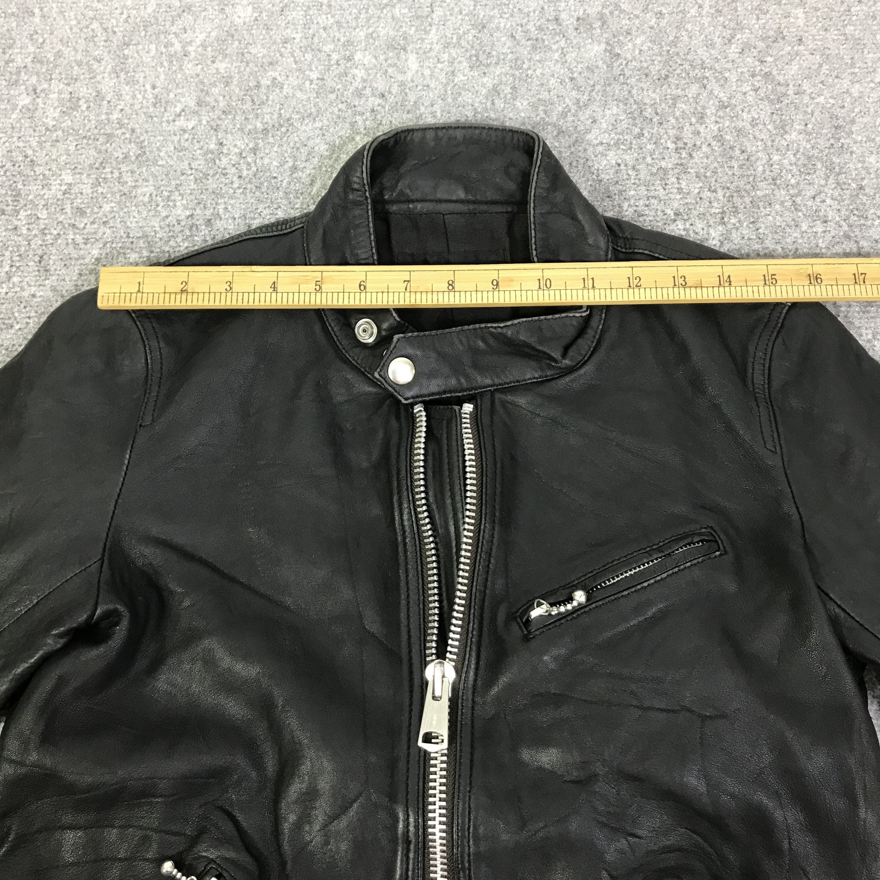 If Six Was Nine GOTHIC PUNK AMERICAN RAG CIE LEATHER JACKET K102B20 Size US S / EU 44-46 / 1 - 5 Thumbnail