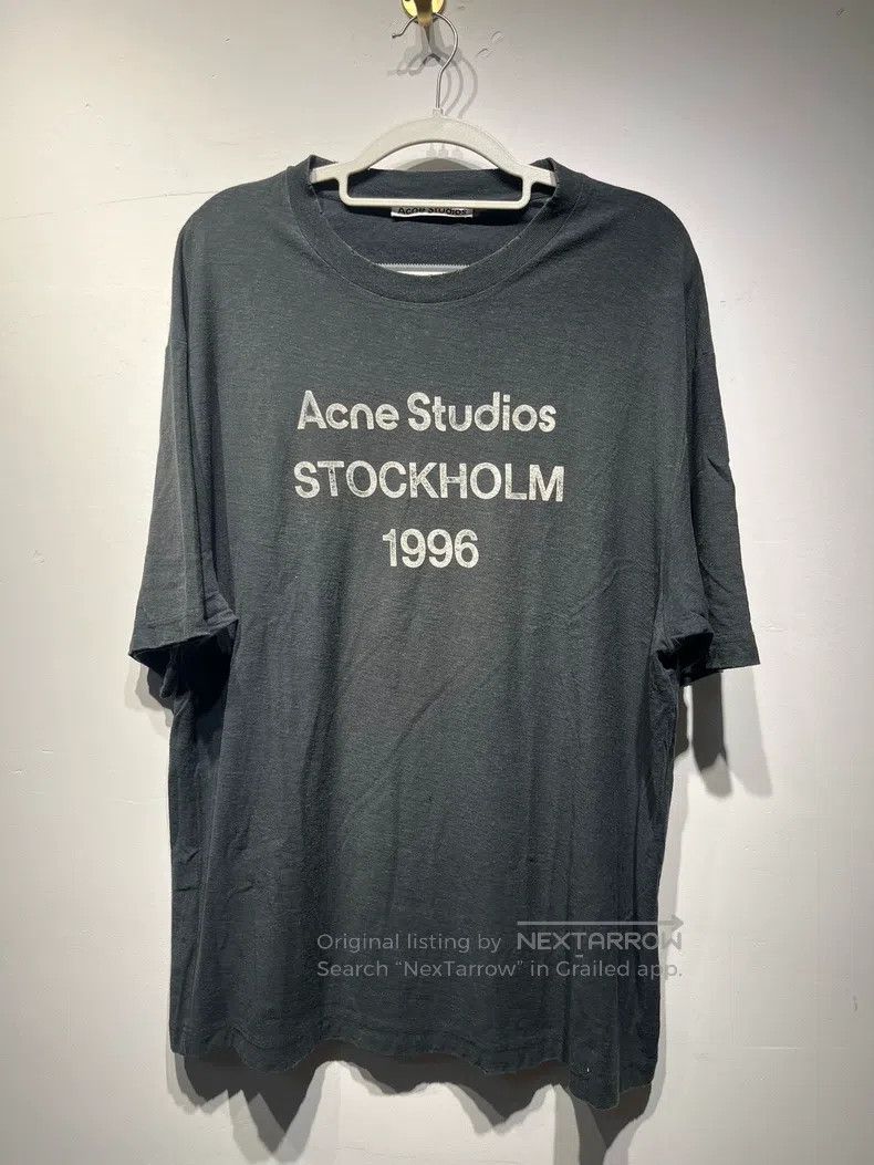 Acne Studios 1996 letter print distressed short-sleeve T-s