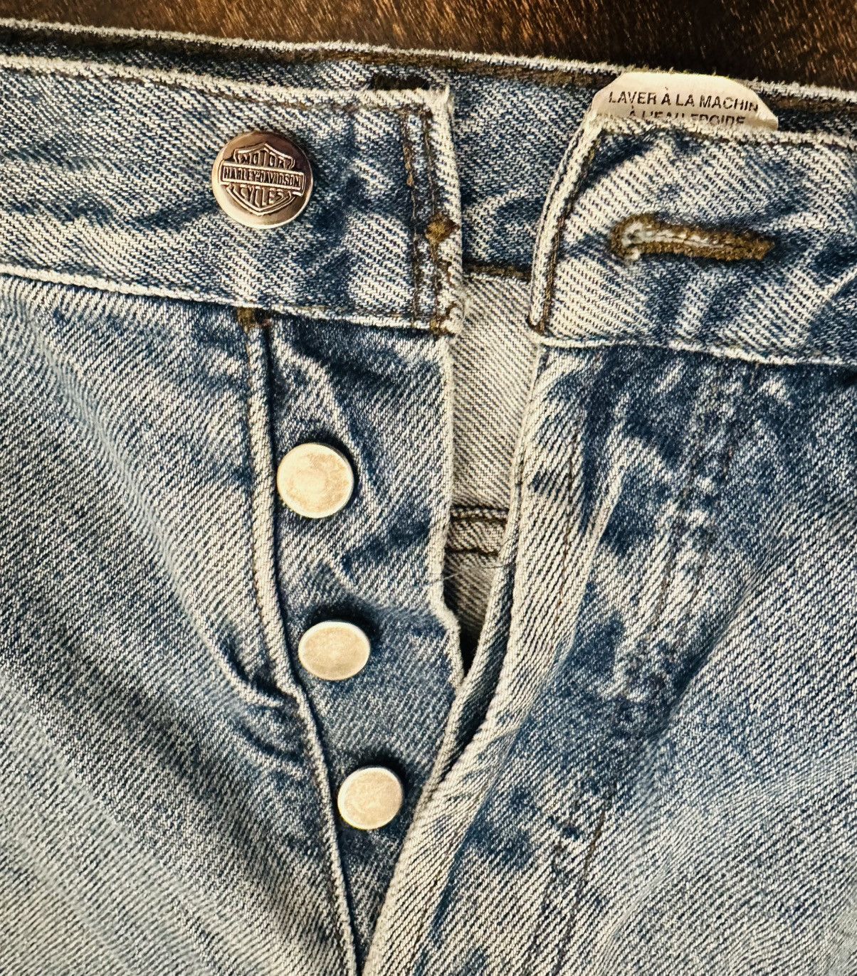 Harley Davidson VTG Men's Buttonfly Harley Davidson Jeans Size 32x28 Biker Size US 32 / EU 48 - 2 Thumbnail