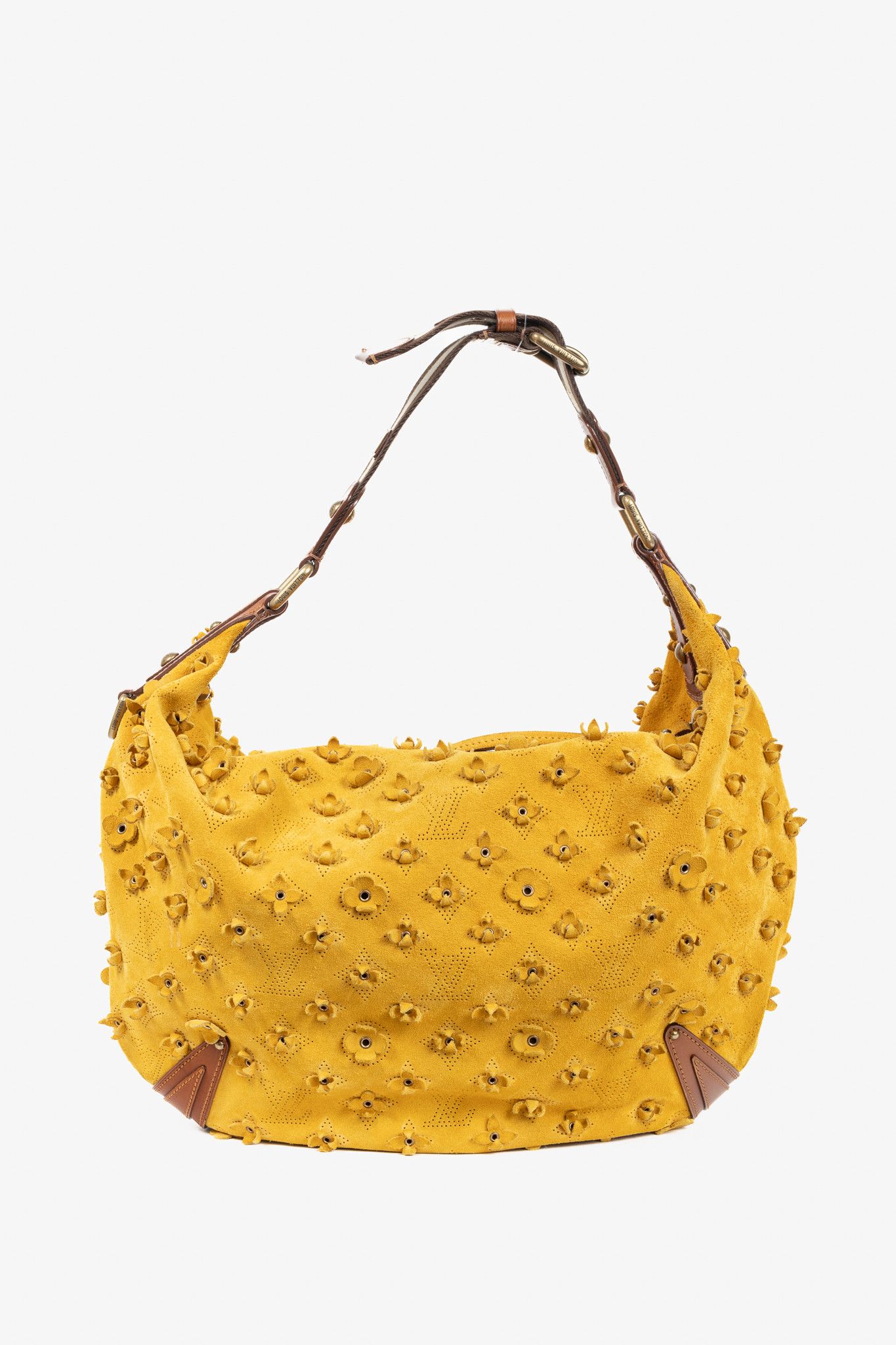 Louis Vuitton Louis Vuitton Onatah Fleurs GM Mais Suede Hobo Bag Size ONE SIZE - 4 Thumbnail