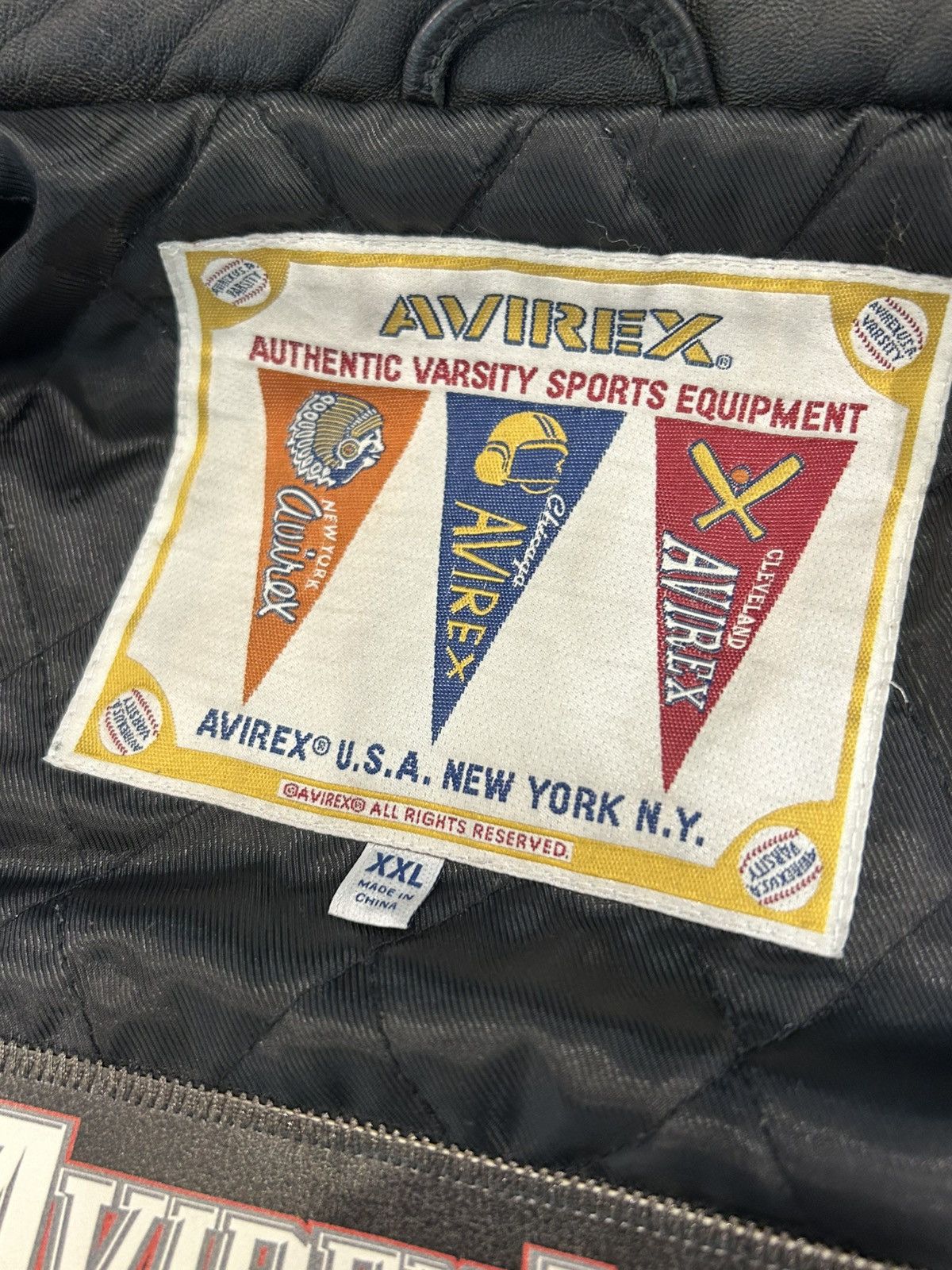 Avirex Avirex Leather Basketball Varsity Jacket Size US XXL / EU 58 / 5 - 8 Thumbnail