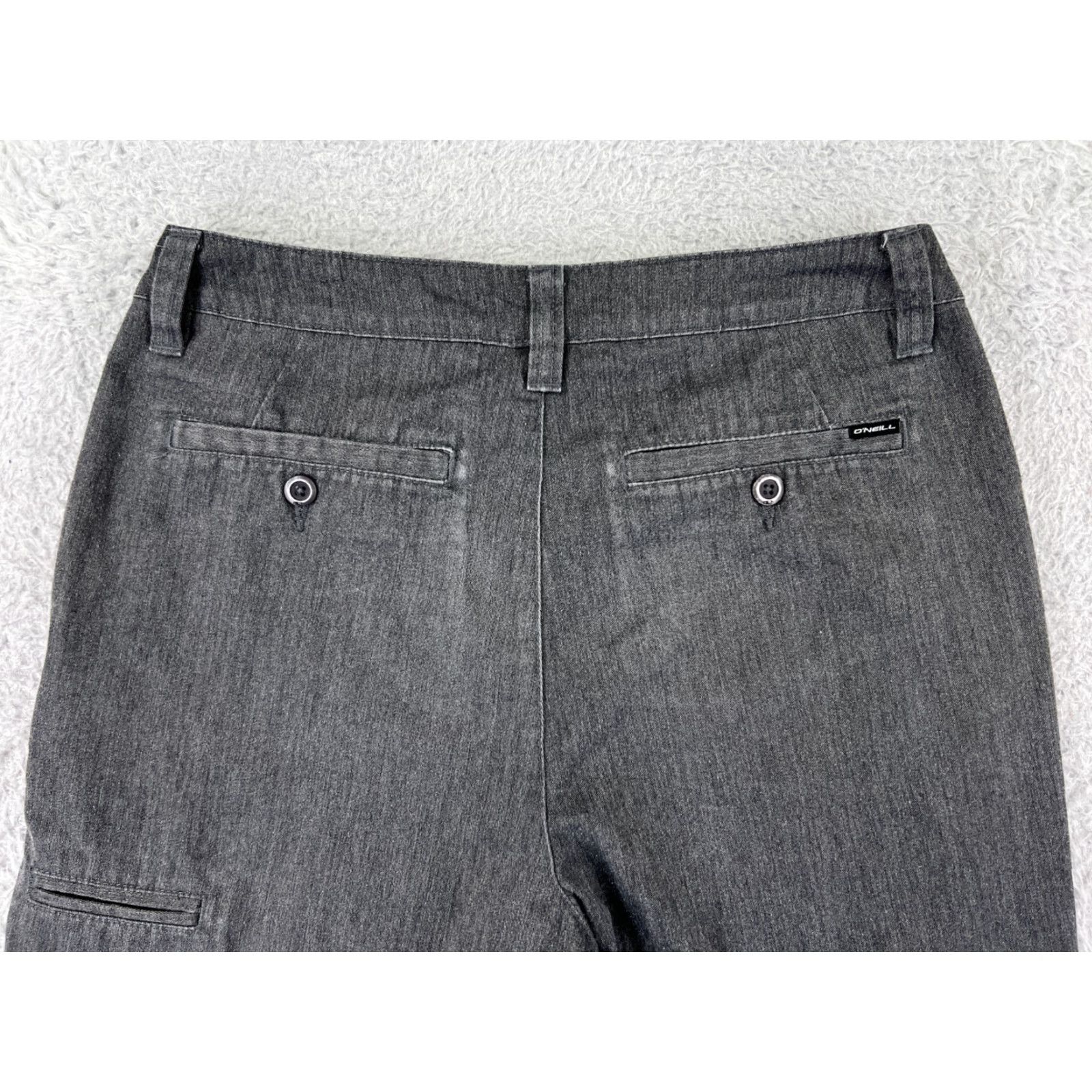 O'Neill O'Neill Shorts Men Gray 28 Denim Chino Heather Relaxed Fit Beach Polyester Blend Size US 28 / EU 44 - 5 Thumbnail