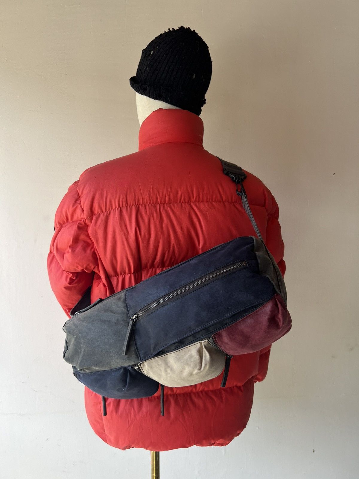 Japanese Brand Vintage Art-Berg Japan Tactical Waxed Messenger Bag Size ONE SIZE - 7 Thumbnail