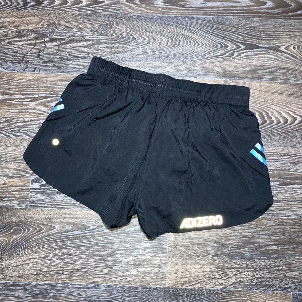 Adidas ADIDAS Adizero Reflective Running Lightweight Split Shorts Size 28" / US 6 / IT 42 - 6 Thumbnail