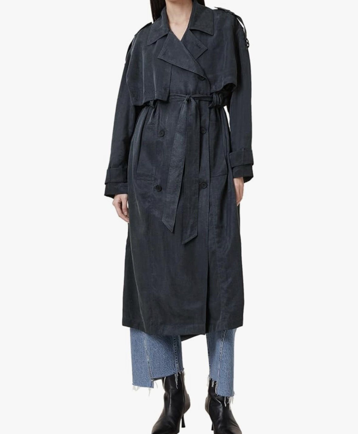 Allsaints Allsaints linnie trench coat Size L / US 10 / IT 46 - 2 Thumbnail
