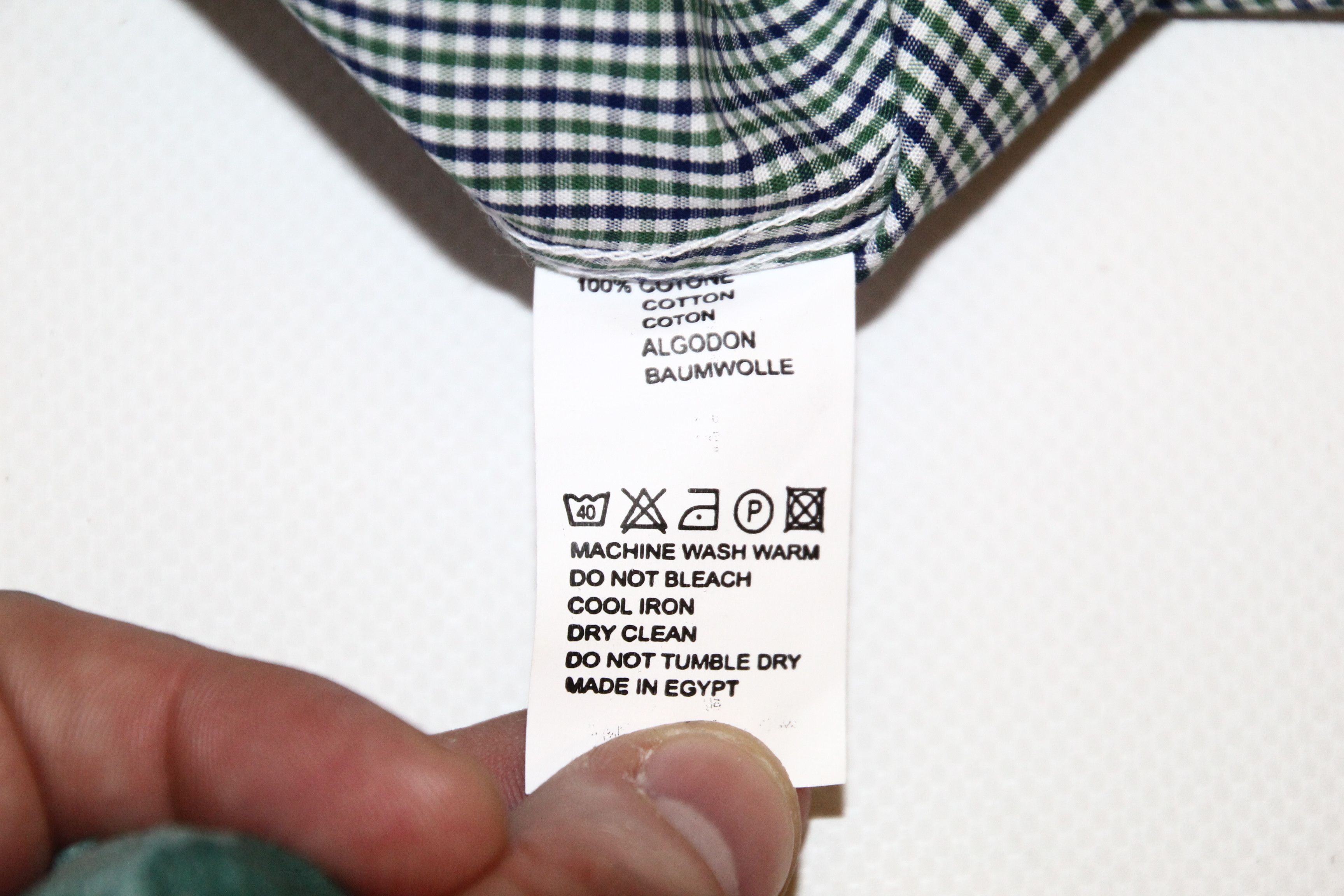 Moschino Moschino Slim Fit Heart Logo Checkered Egyptian Cotton Shirt Size US L / EU 52-54 / 3 - 8 Thumbnail
