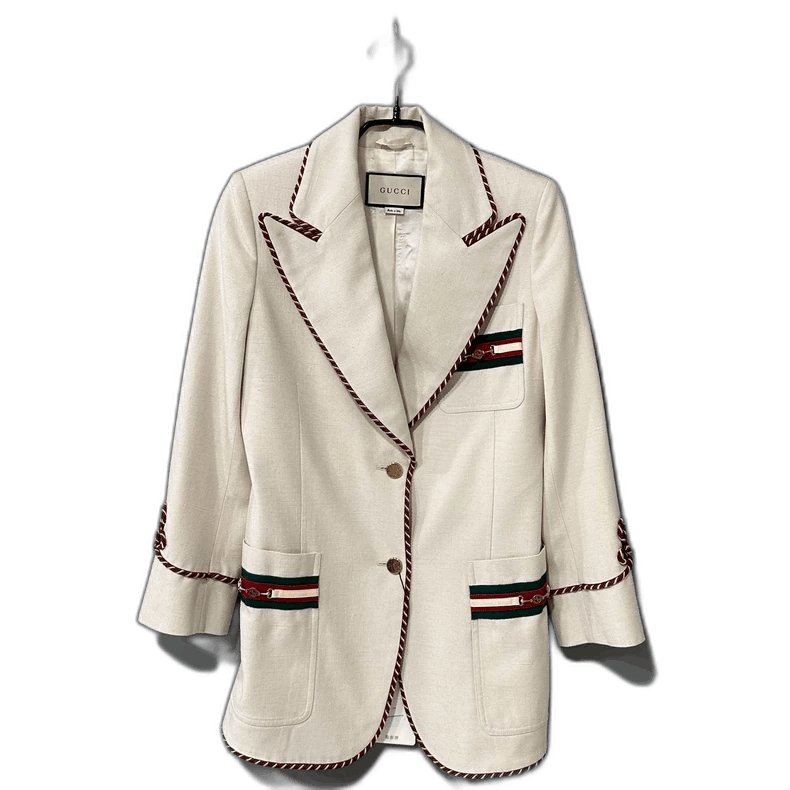 Gucci Gucci Striped Trim Jacket-yf Size US S / EU 44-46 / 1 - 1 Thumbnail