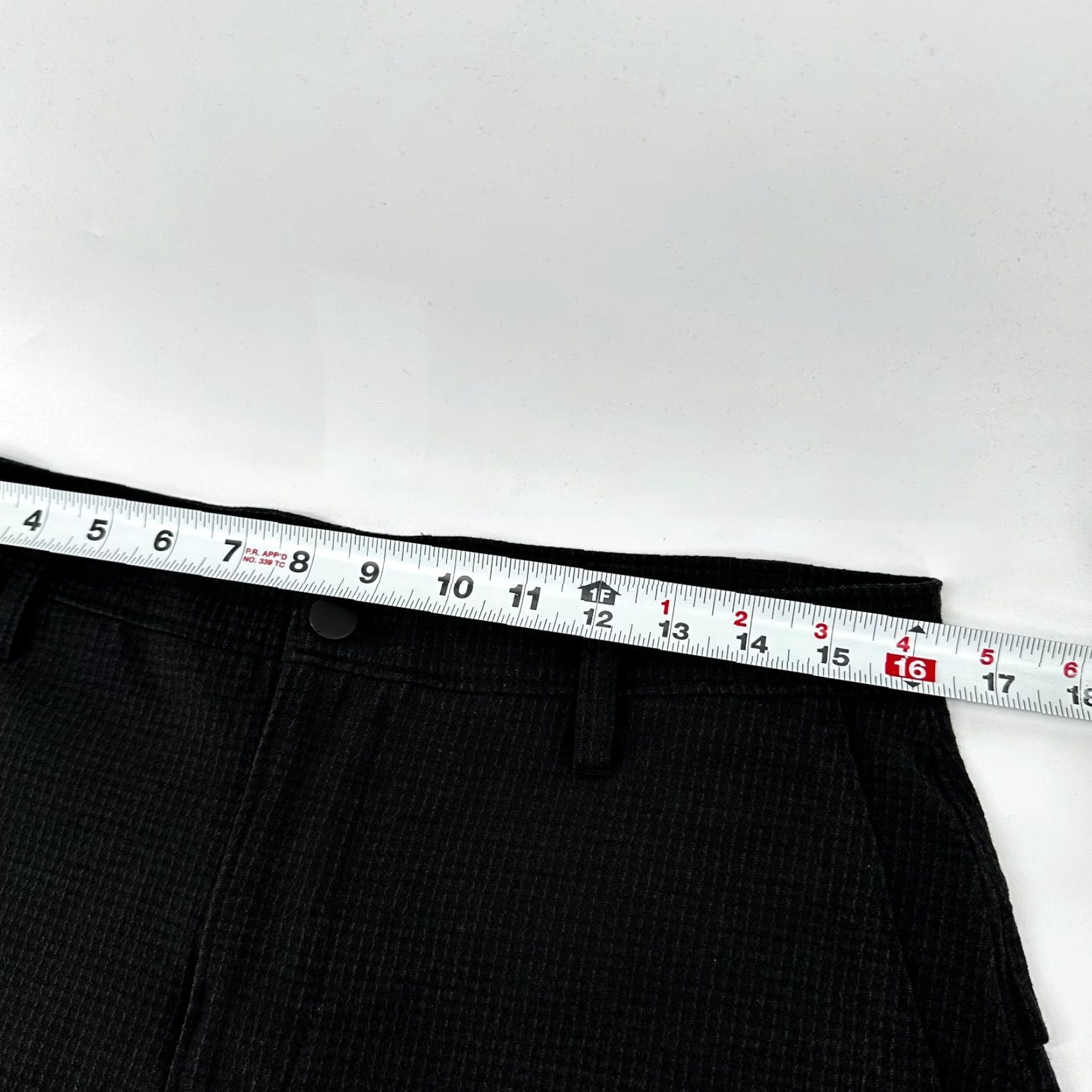 Vintage Proof Chino Shorts Black Men's 26 Hiking Check Outdoor Pockets Flat Front Size US 26 / EU 42 - 6 Thumbnail