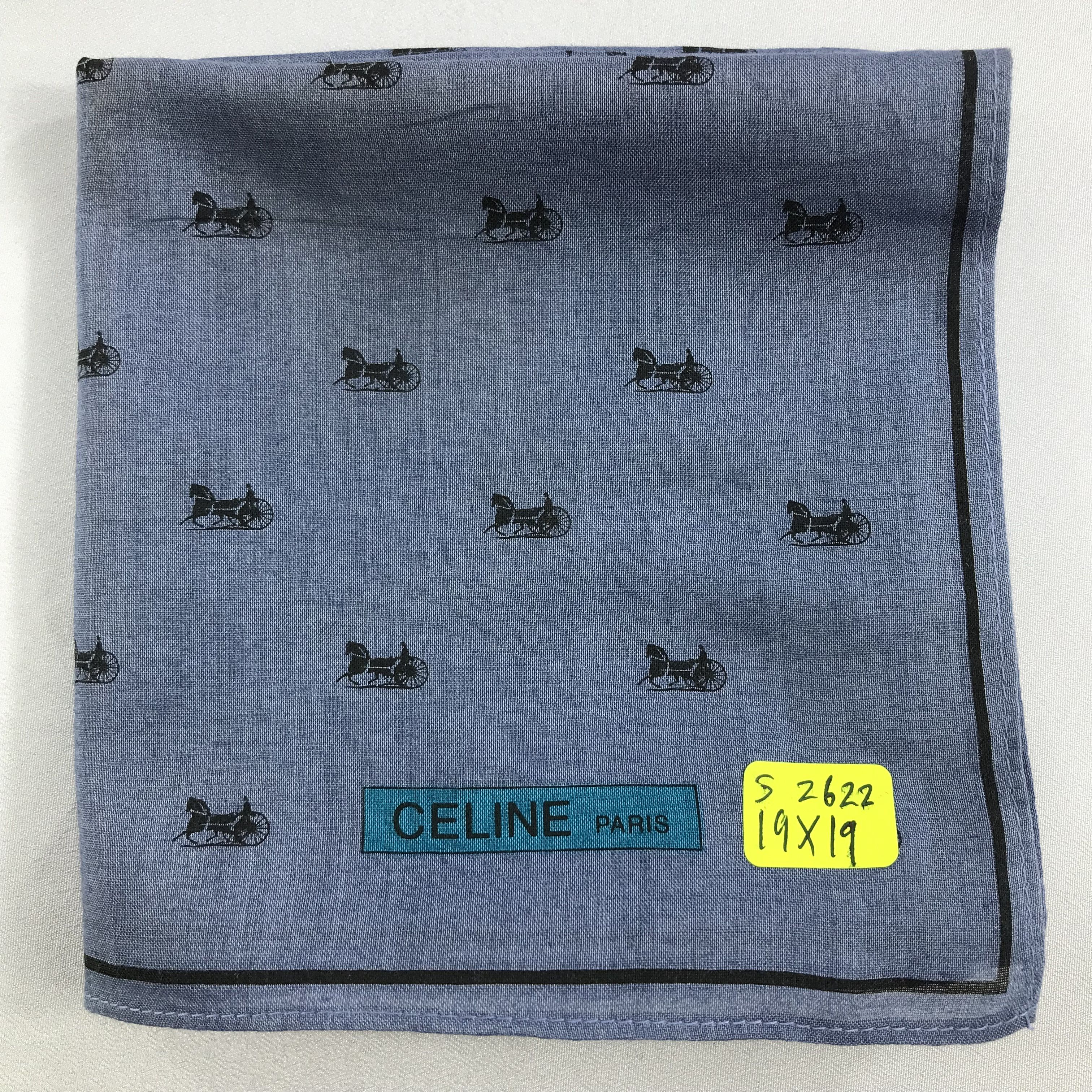 Celine × Vintage Celine Bandana / Handkerchief / Neckerchief - S2622 Size ONE SIZE - 5 Thumbnail