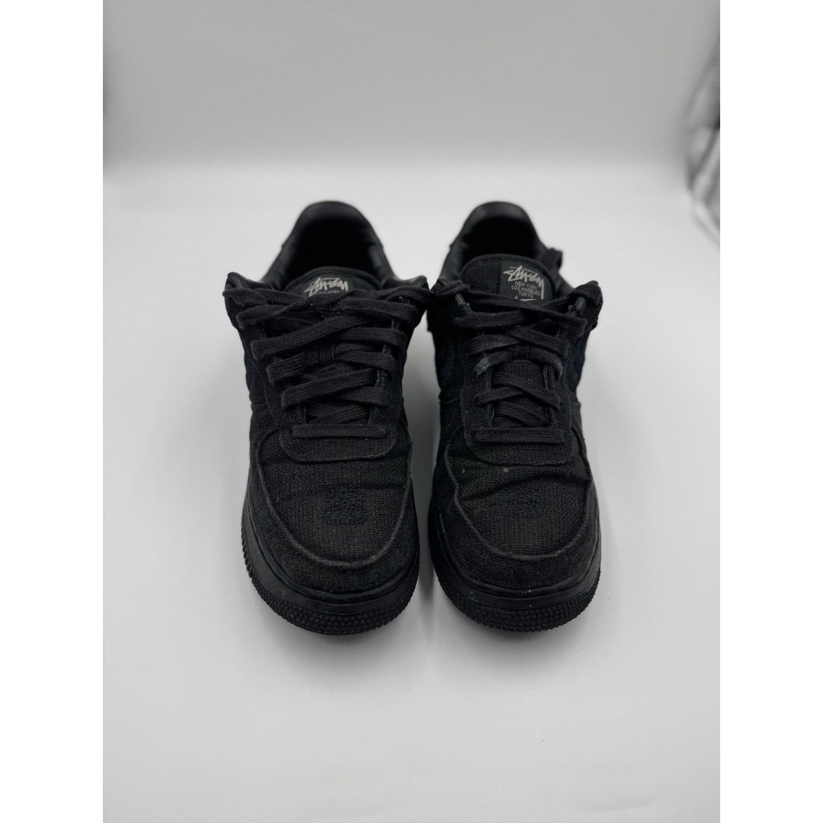 Nike Size 7 - Nike Air Force 1 Low Stussy Black BS384 Size US 7 / EU 40 - 1 Thumbnail